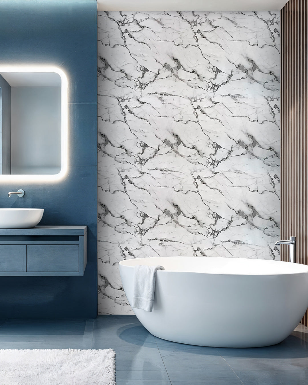 Marbre Alternative au carrelage de salle de bain/ Arctic Breeze V-14