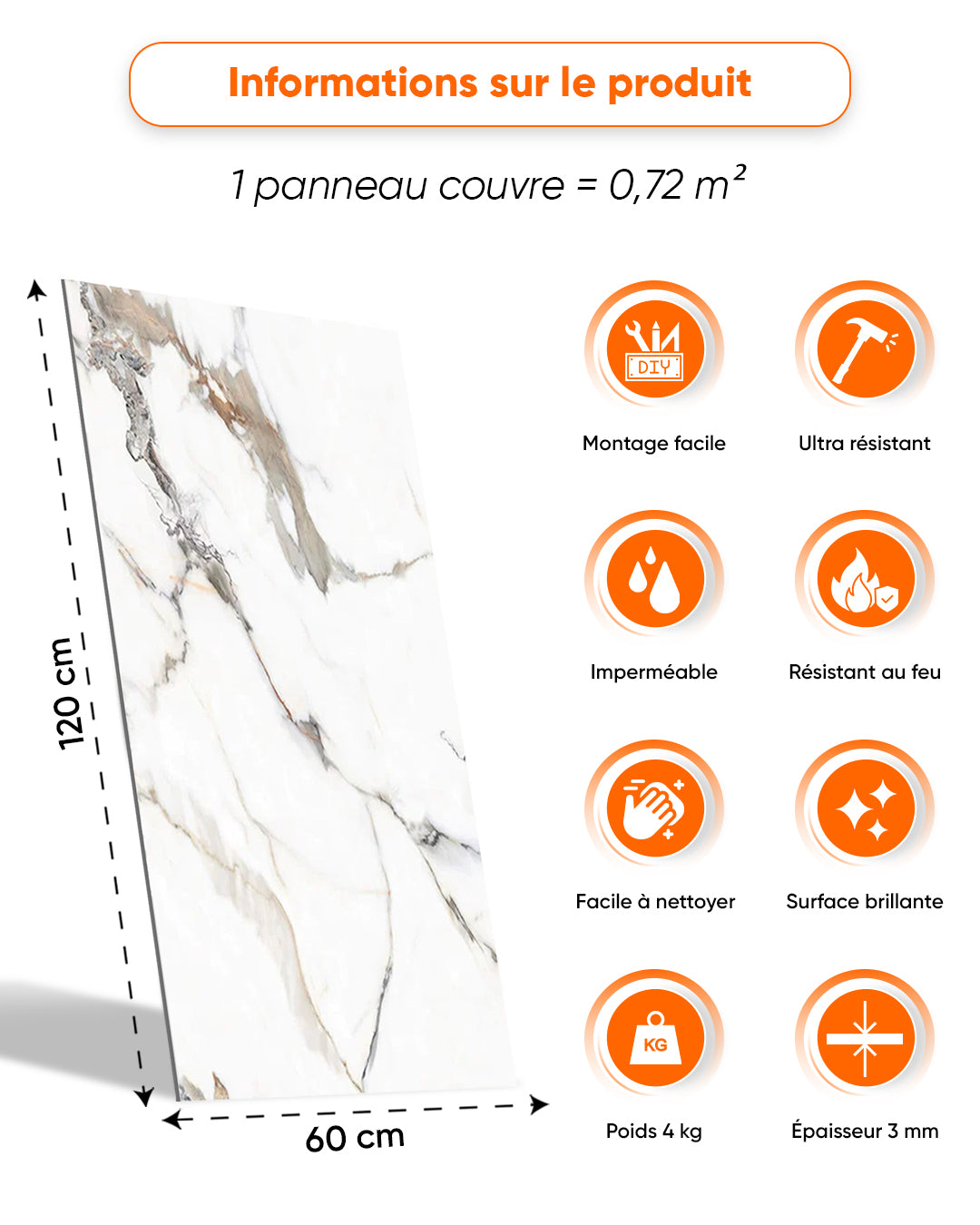 Marbre Alternative au carrelage de salle de bain/ Garden Of Eden V-04