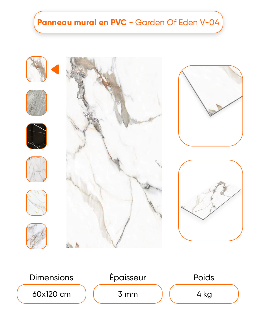 Marbre Alternative au carrelage de salle de bain/ Garden Of Eden V-04