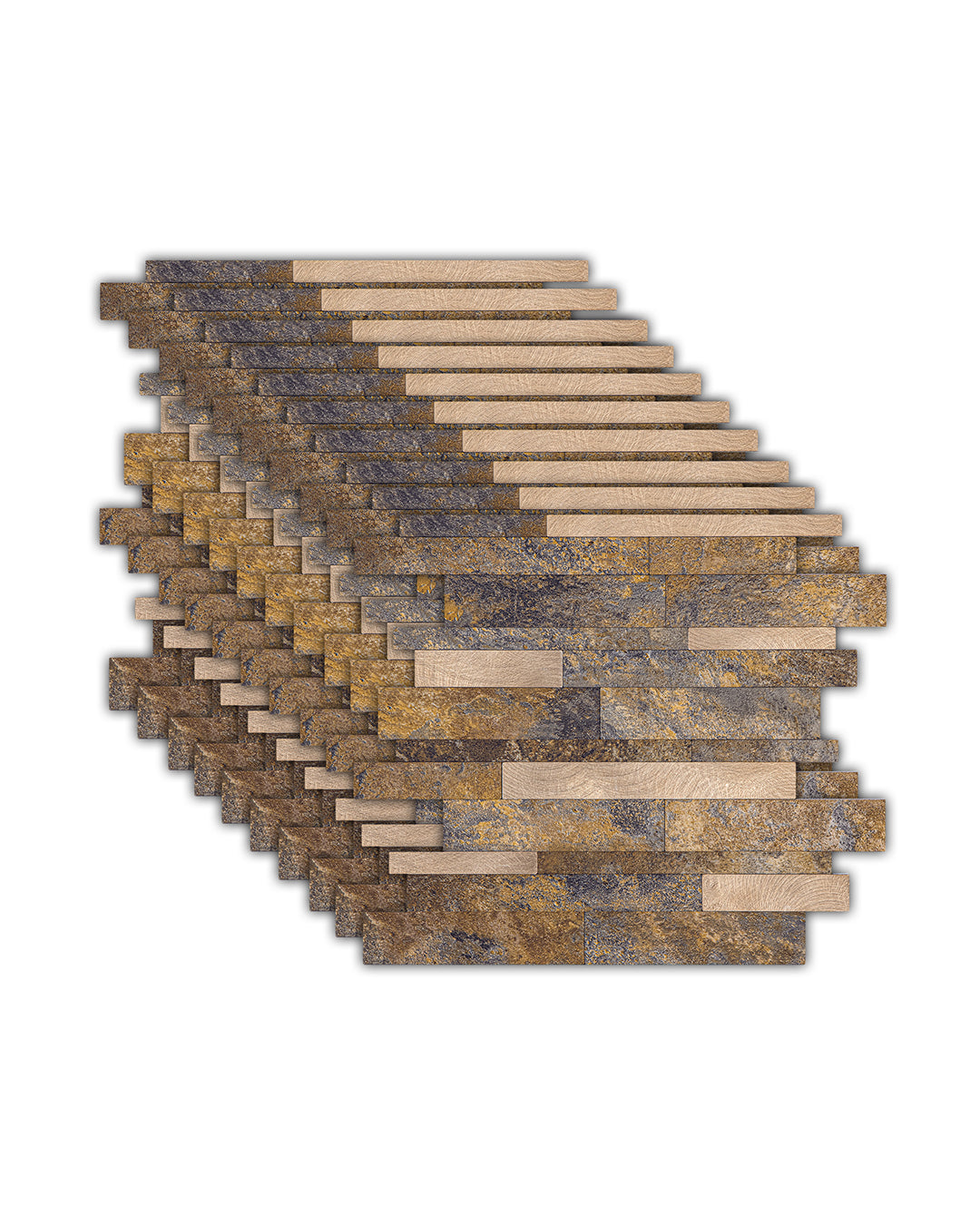 Carrelage mural en mosaïque carrelage mural auto-adhésif | Nature Painting Mosaics WJS-3145