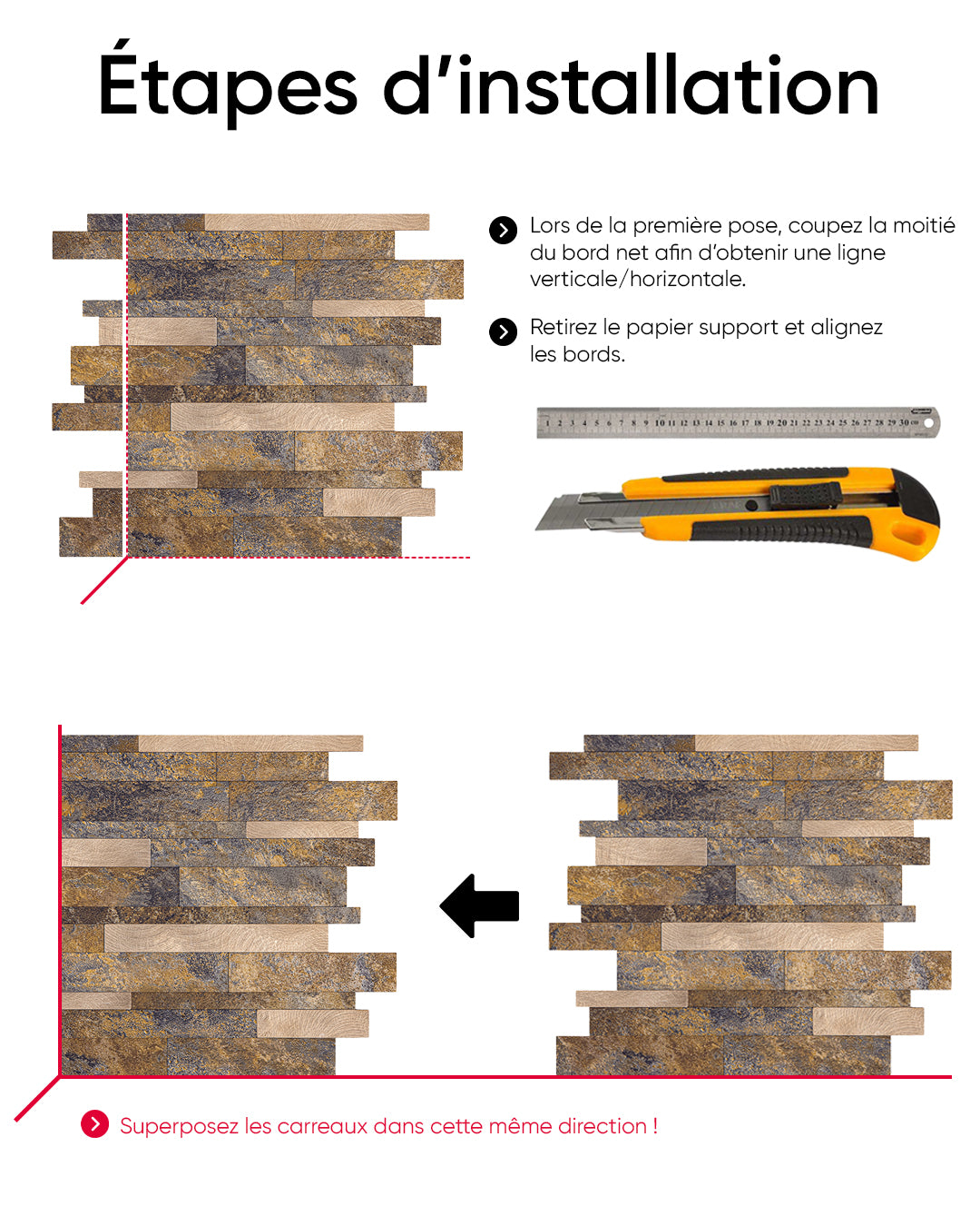 Carrelage mural en mosaïque carrelage mural auto-adhésif | Nature Painting Mosaics WJS-3145