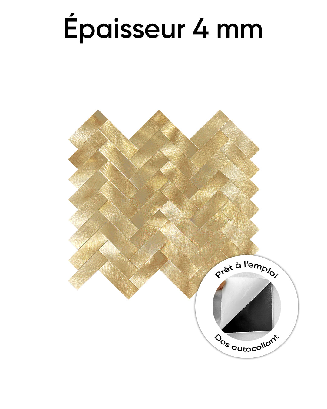 Carrelage mural en mosaïque carrelage mural auto-adhésif | Golden Royal Mosaics WJS-476