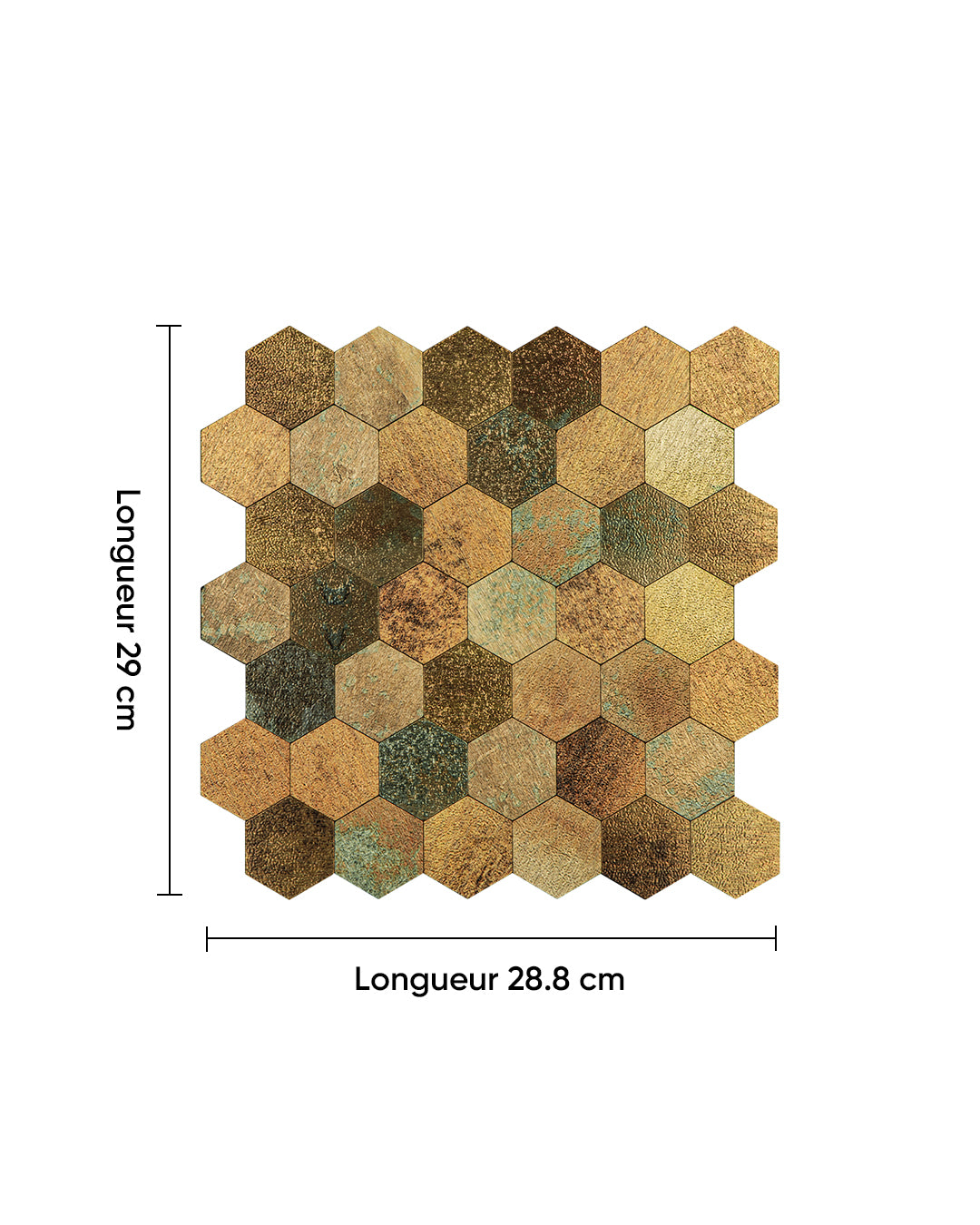 Carrelage mural en mosaïque carrelage mural auto-adhésif | Colourful Mosaics WJY121