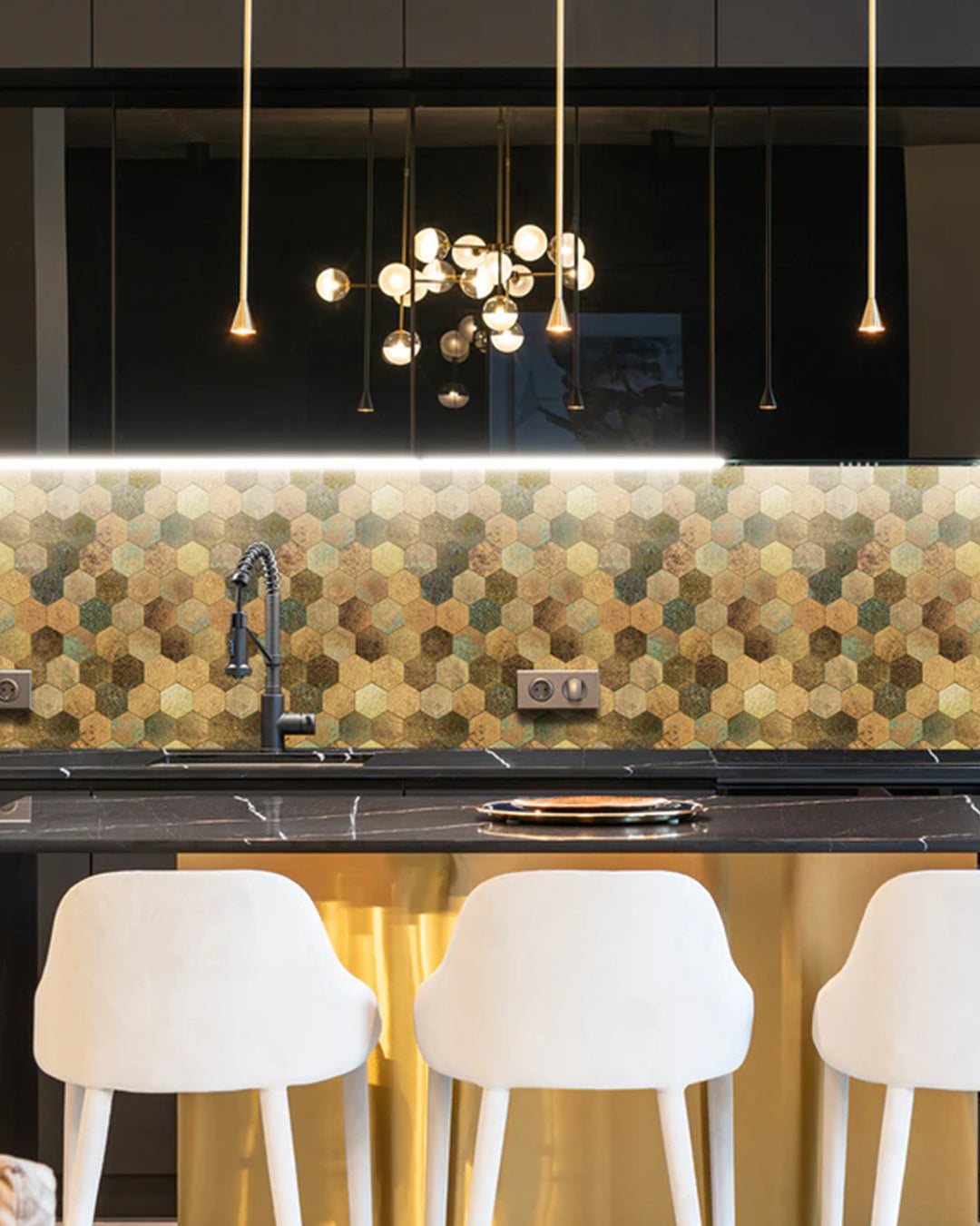 Carrelage mural en mosaïque carrelage mural auto-adhésif | Colourful Mosaics WJY121