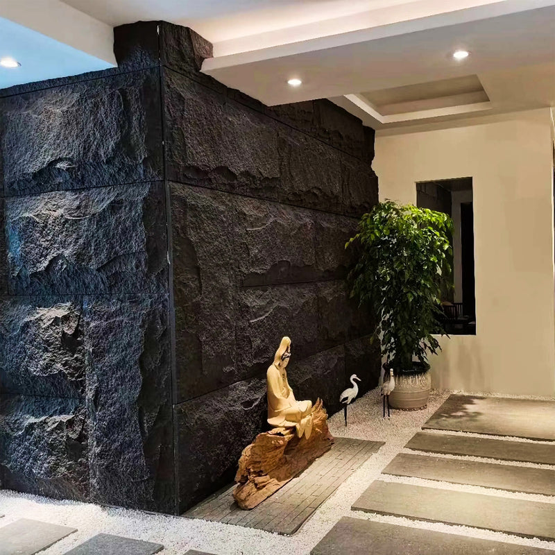 Coal 3D Panneaux muraux en pierre -01