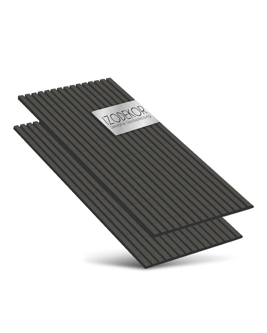 3D panneau mural acoustique en bois lot de 2 – Dunkelholz