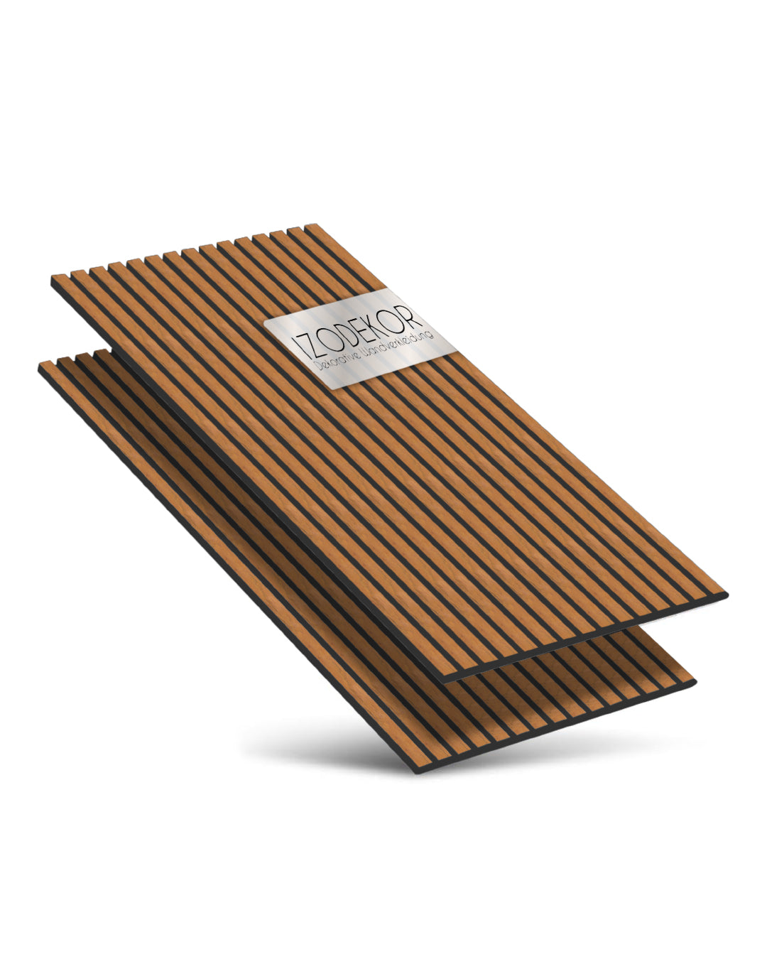 3D panneau mural acoustique en bois lot de 2 – Walnuss