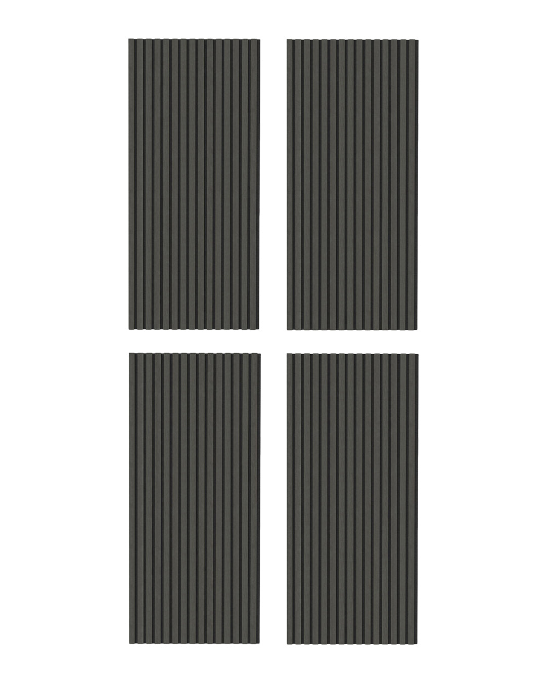 3D panneau mural acoustique en bois lot de 2 – Basalt