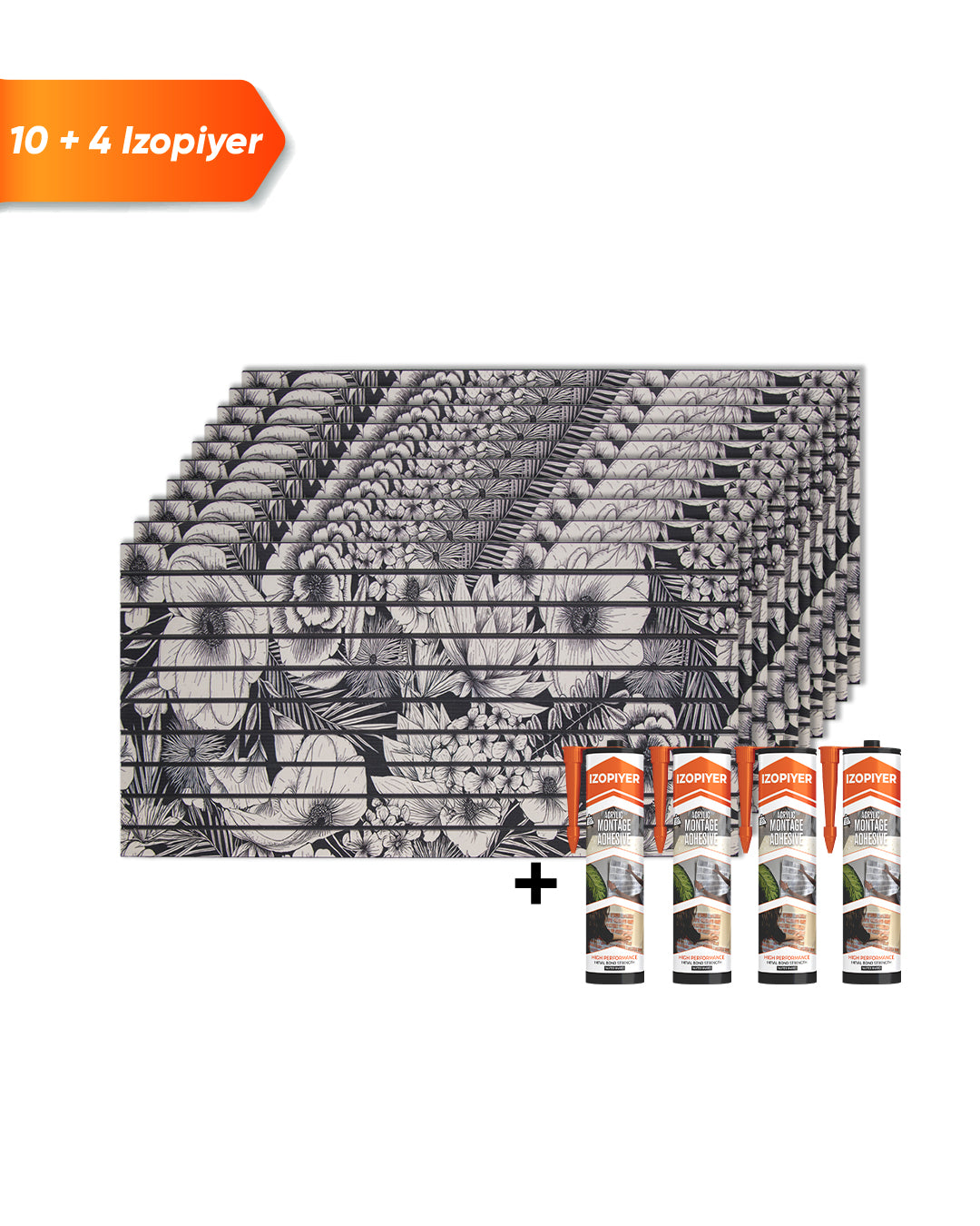 Panneaux aspect lattes de bois Article : Revêtement mural Paradise Leaf AP-71