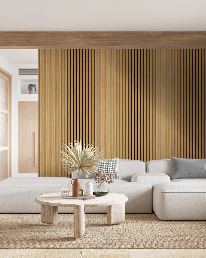 Panneaux d'aspect lattes de bois Article : Light Wood AP-01 Revêtement mural