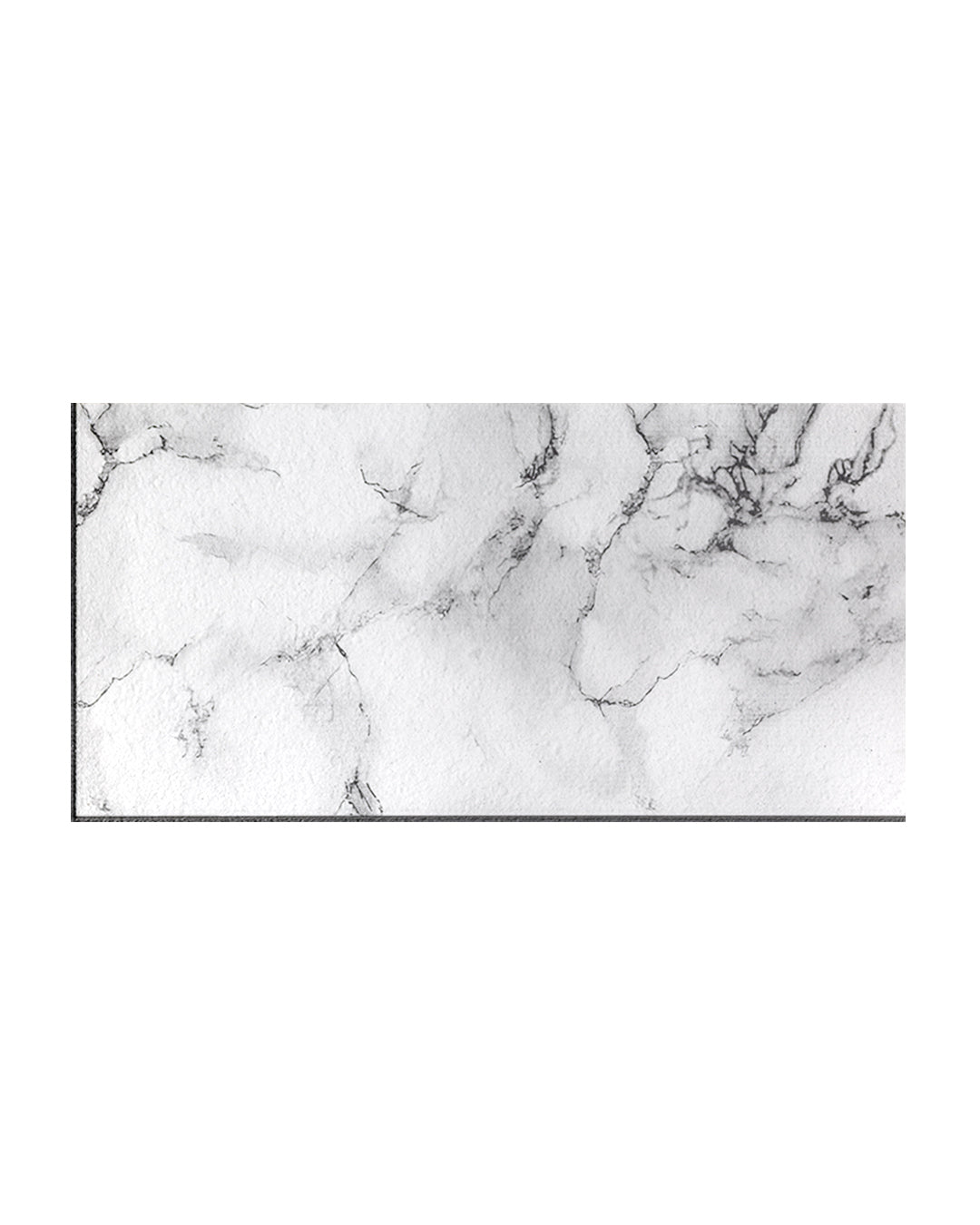 Revêtement mural aspect marbre 50×100×2 cm | Panneaux muraux 3D en polystyrène | Carrara Blanc AT-05