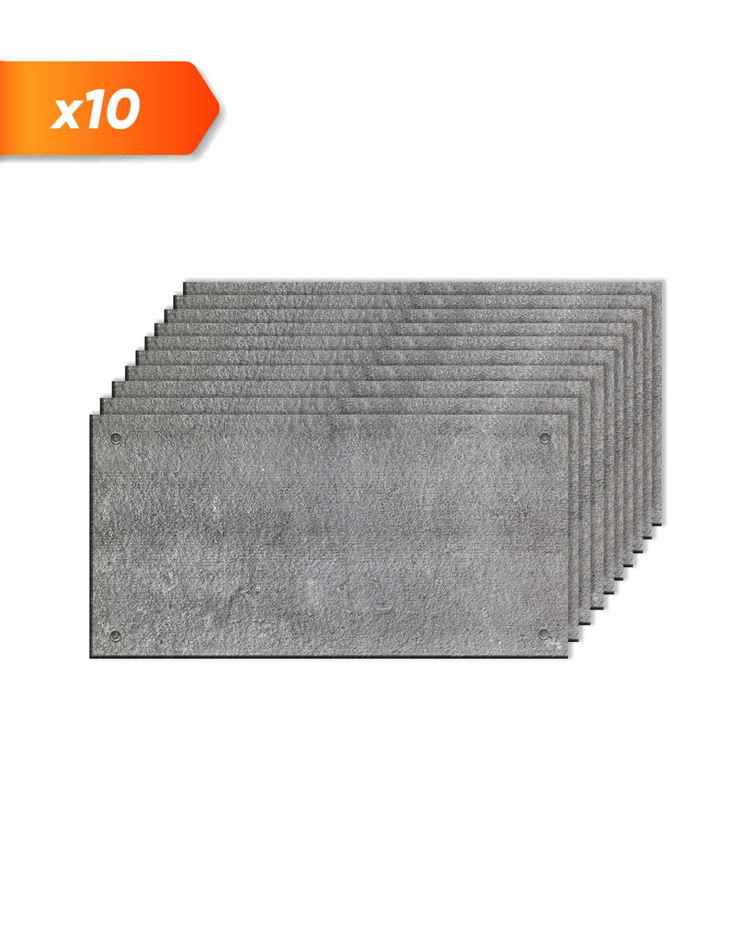 Revêtement mural effet béton 50×100×2 cm | Panneaux muraux 3D en polystyrène | Dark Concrete AT-17