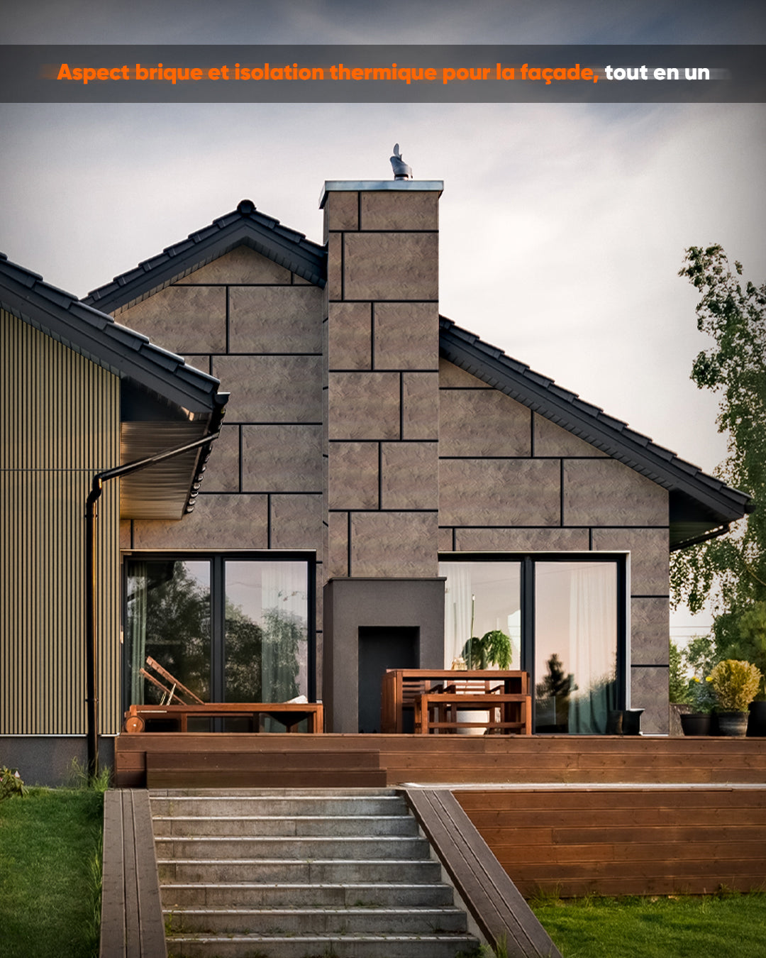 Revêtement mural effet béton 50×100×2 cm | Panneaux muraux 3D en polystyrène | Desert Concrete AT-25