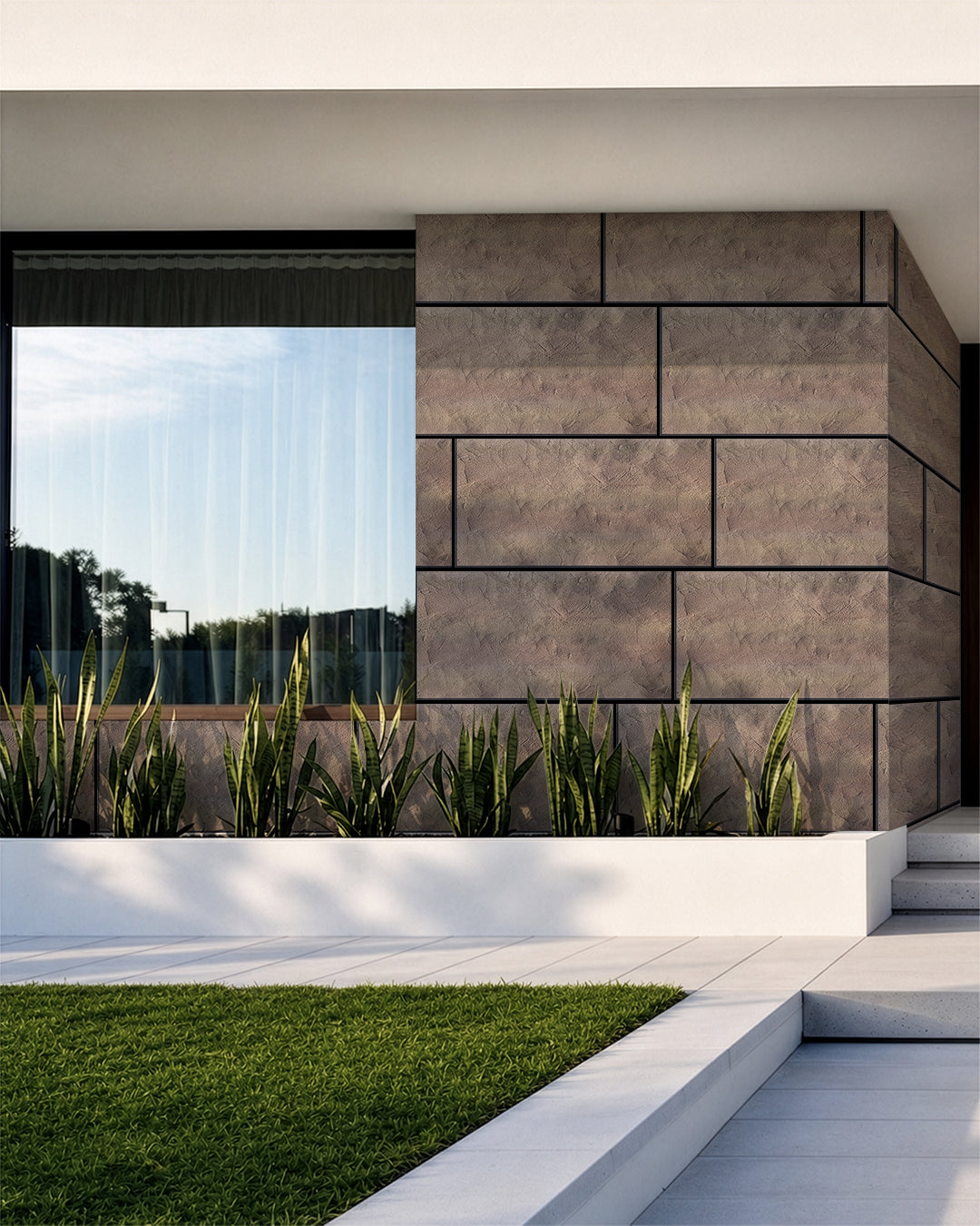Revêtement mural effet béton 50×100×2 cm | Panneaux muraux 3D en polystyrène | Desert Concrete AT-25