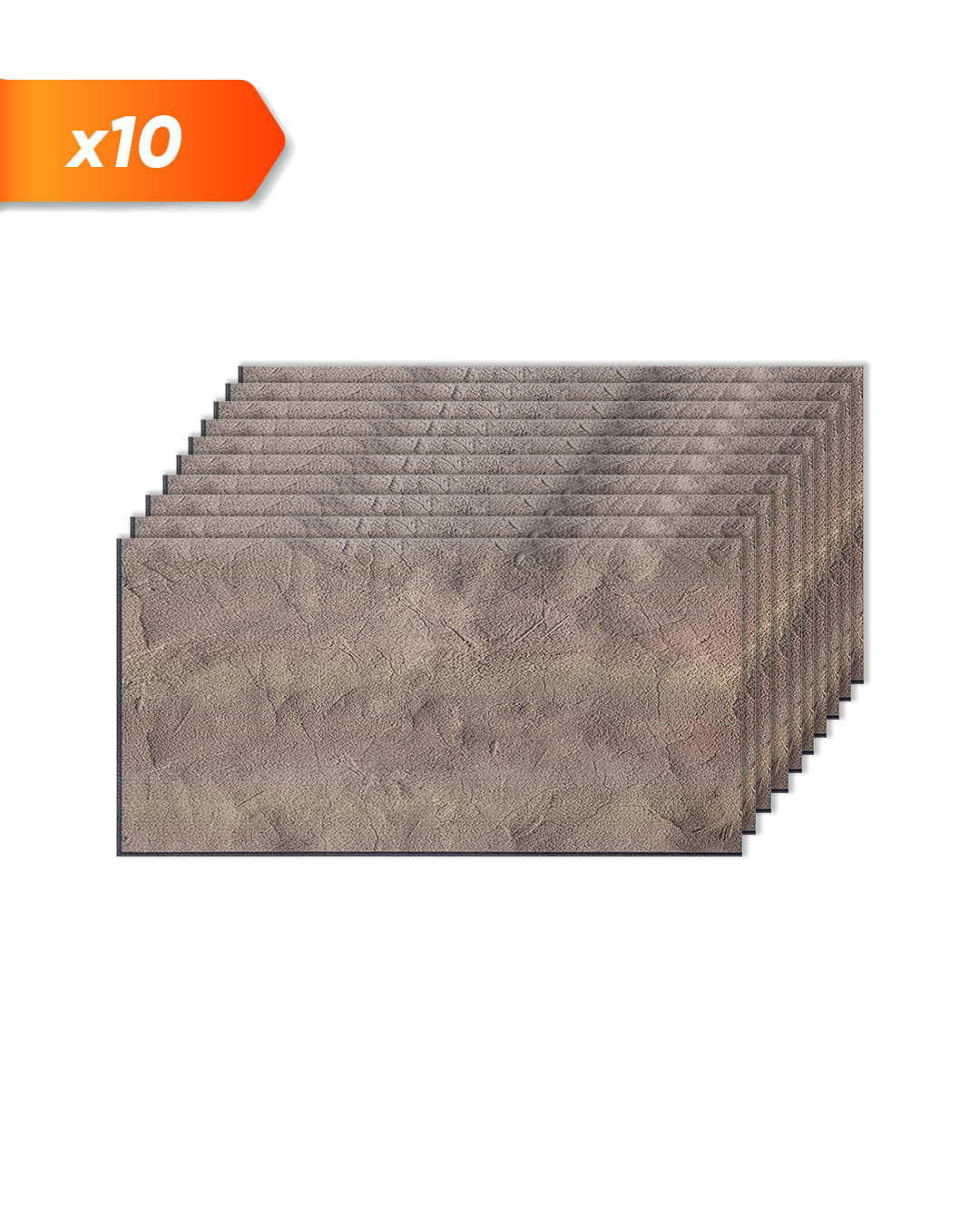 Revêtement mural effet béton 50×100×2 cm | Panneaux muraux 3D en polystyrène | Desert Concrete AT-25