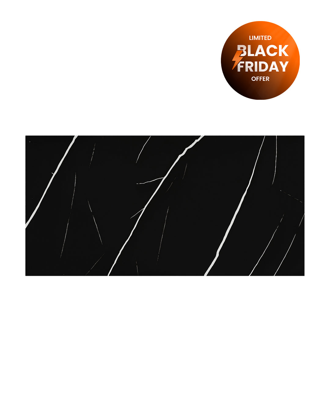 Marbre Alternative au carrelage de salle de bain/ Black Lightning V-02