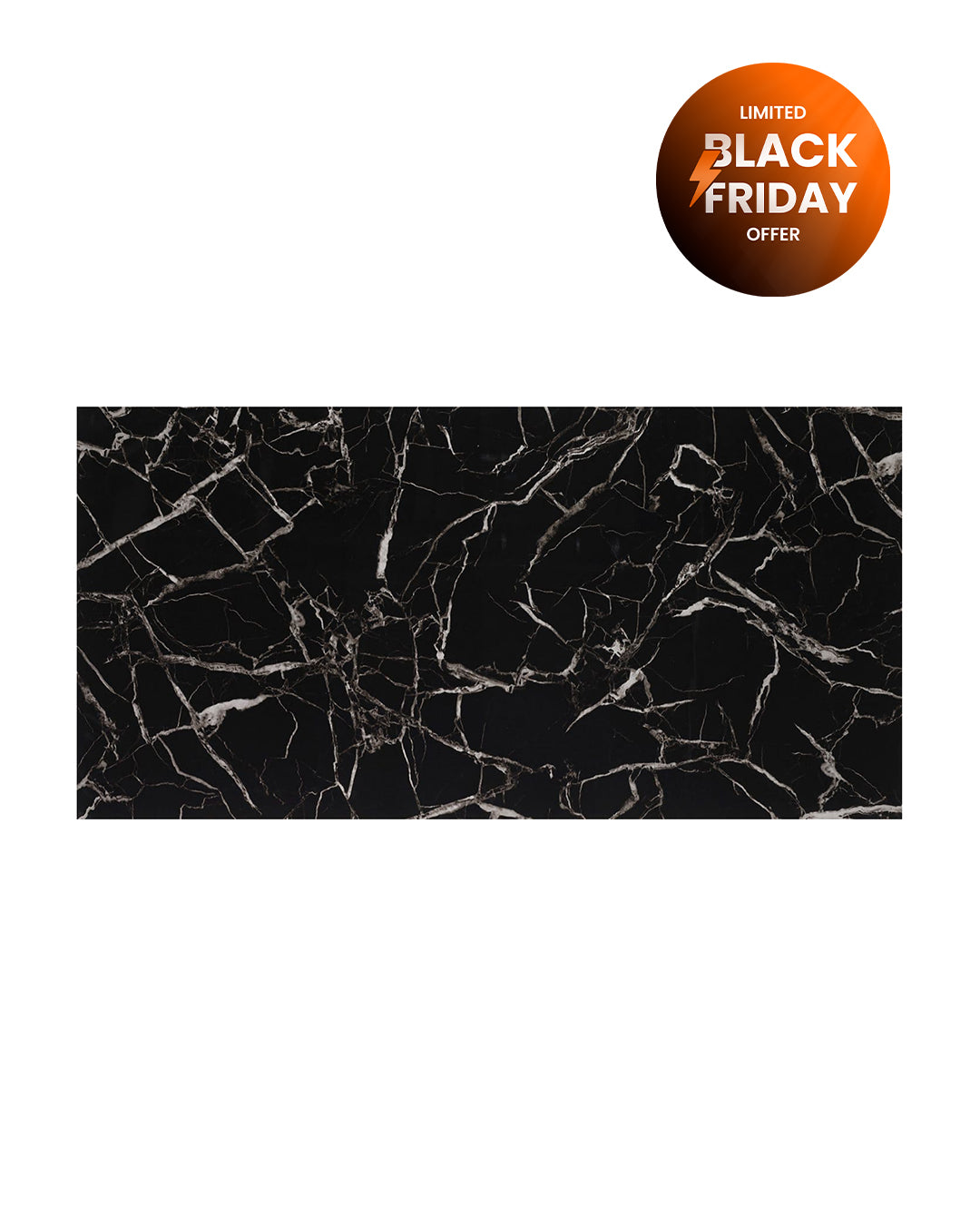 Marbre Alternative au carrelage de salle de bain/cuisine Black White