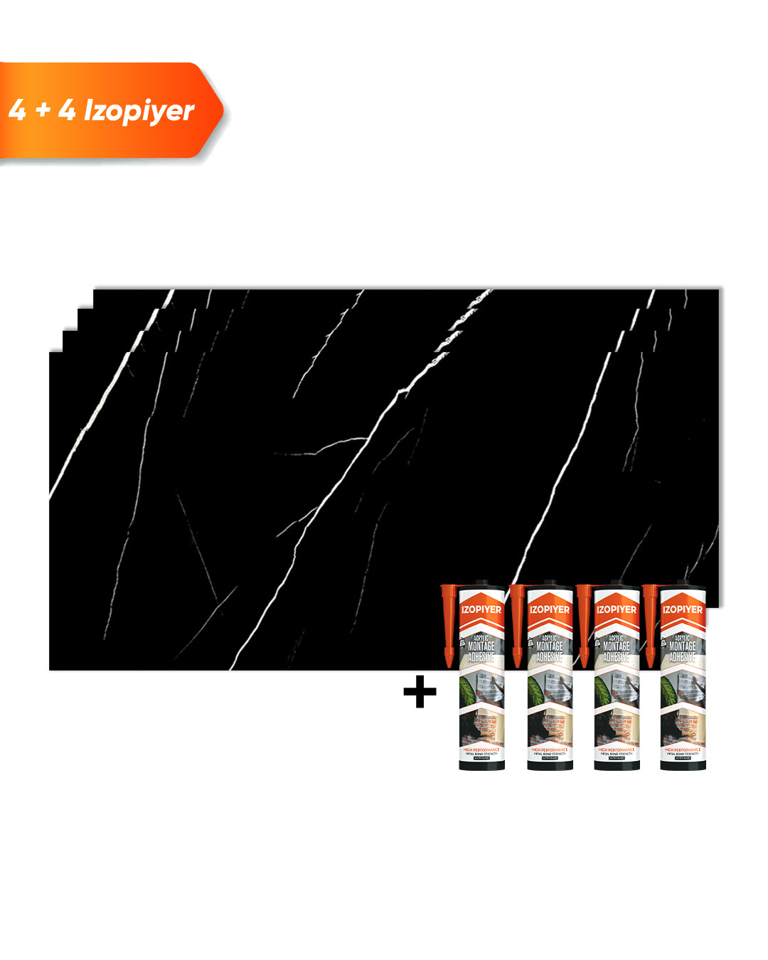 Marble Alternative to Bathroom Tiles/ Black Lightning V-02