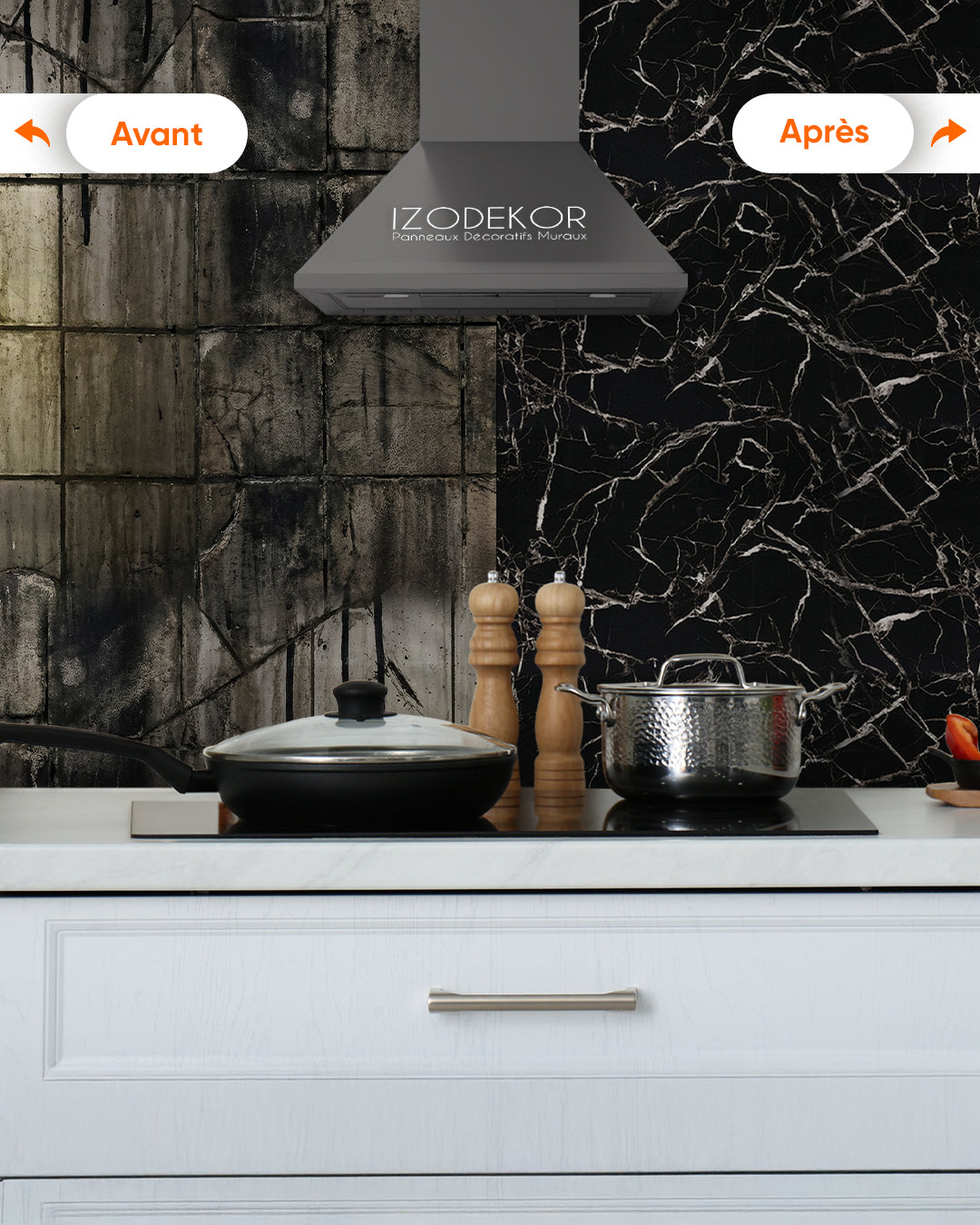 Marble Alternative to Black White Bathroom/Kitchen Tiles