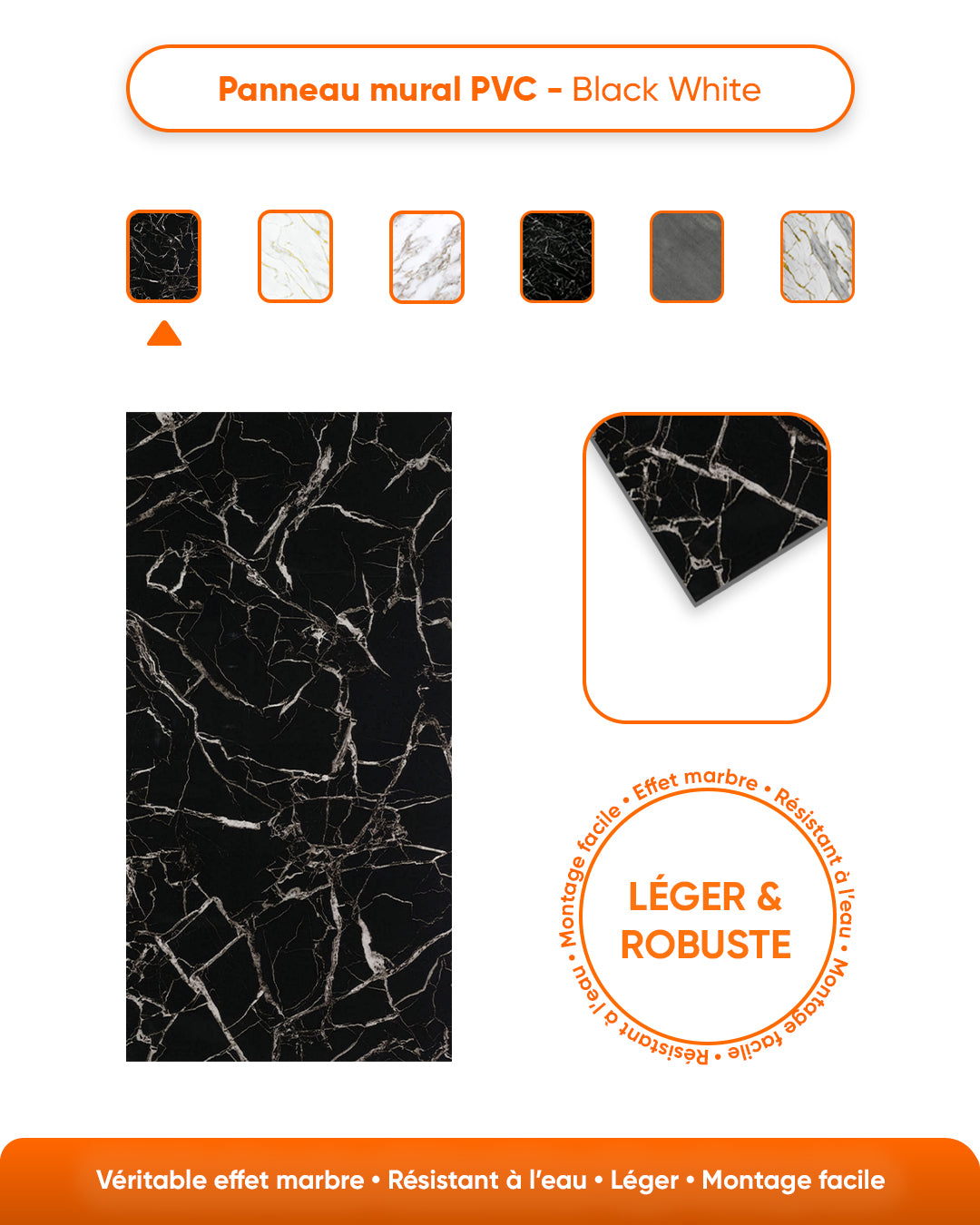Marble Alternative to Black White Bathroom/Kitchen Tiles