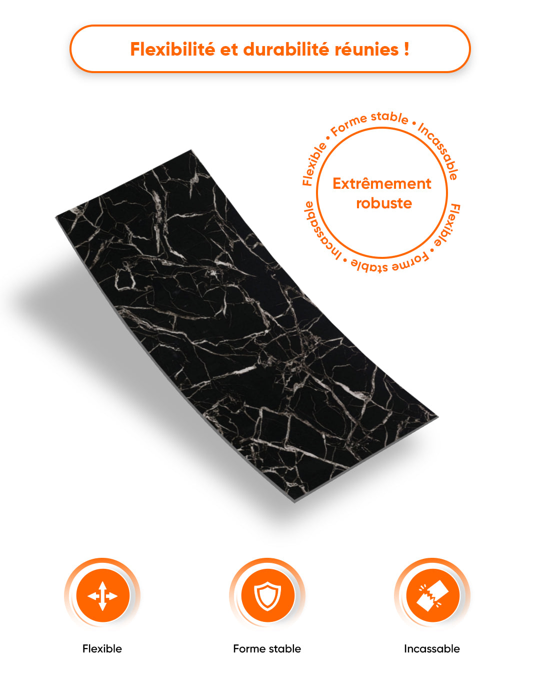 Marble Alternative to Black White Bathroom/Kitchen Tiles