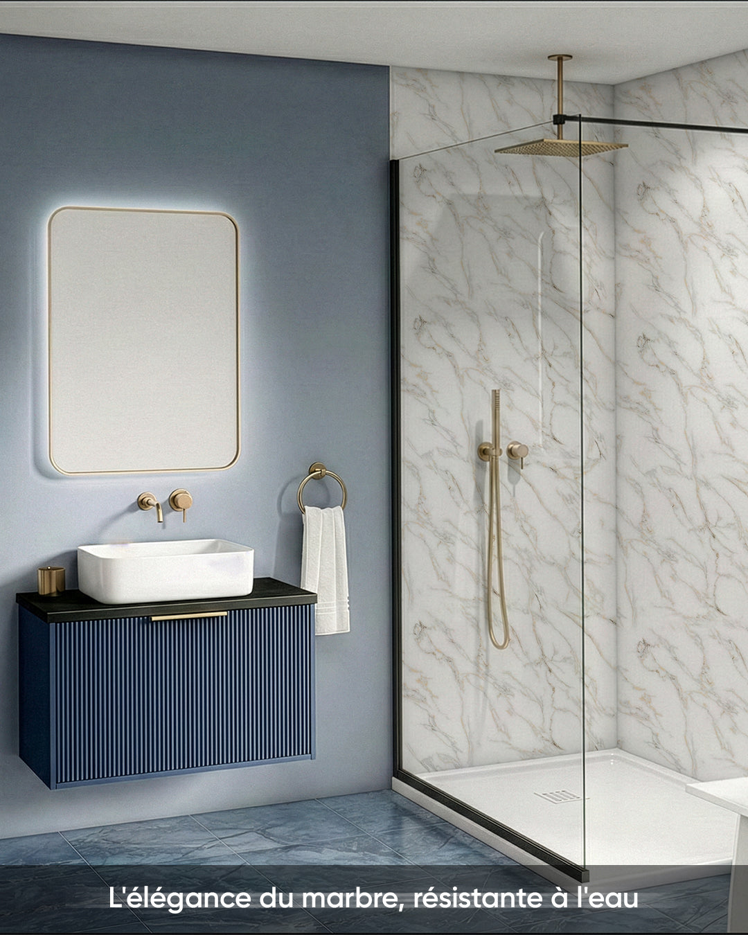 Marble Alternative to Calacada Bathroom/Kitchen Tiles
