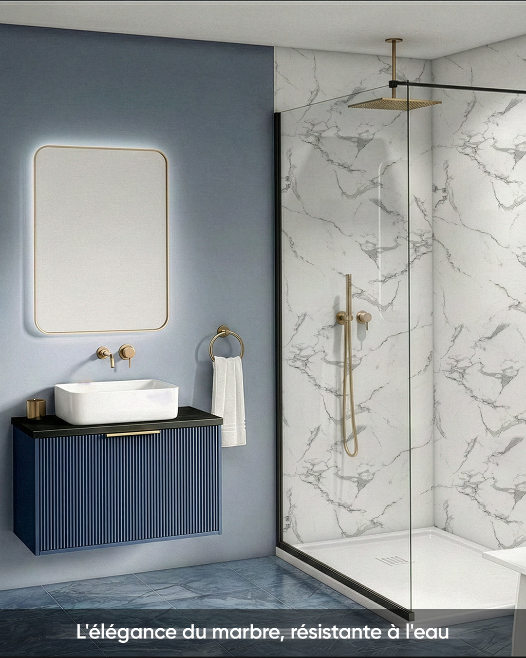 Marble Alternative to Carrara Bathroom/Kitchen Tiles