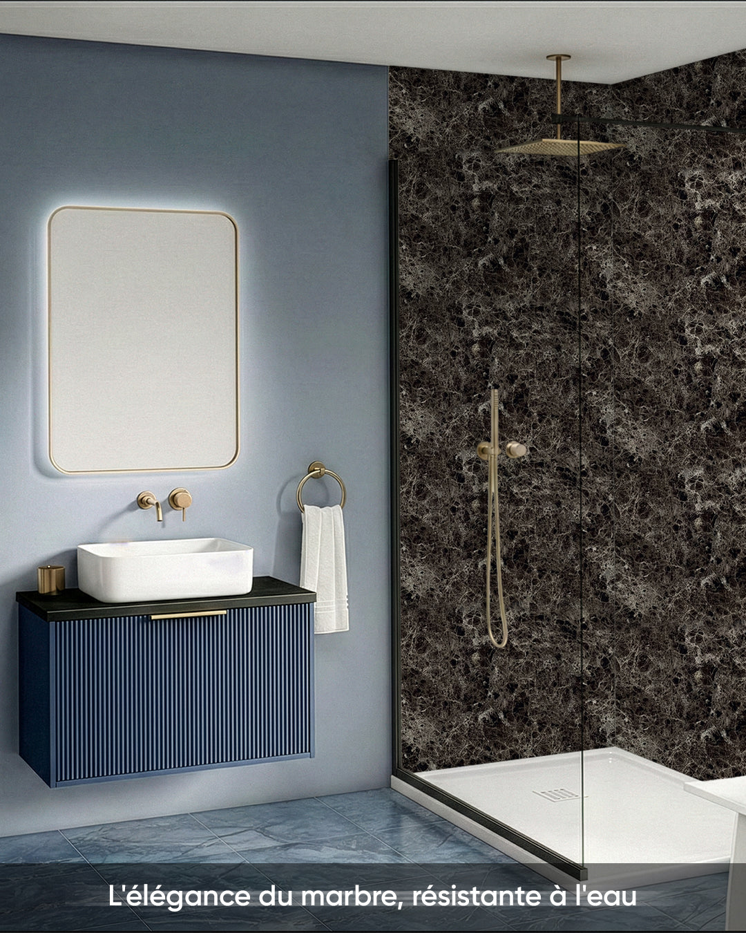 Marble Alternative to Emperador Dark Bathroom/Kitchen Tiles