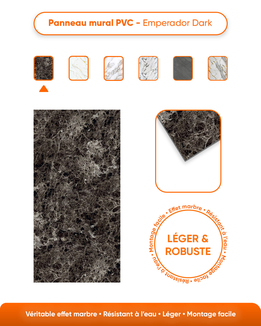Marble Alternative to Emperador Dark Bathroom/Kitchen Tiles