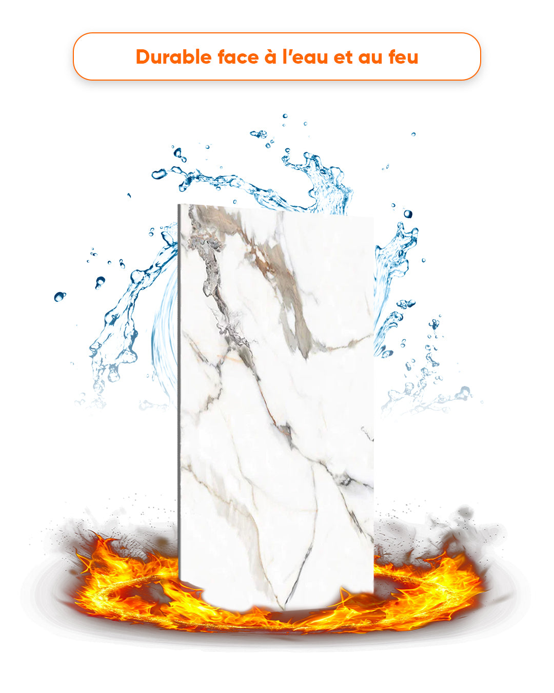 Marbre Alternative au carrelage de salle de bain/ Garden Of Eden V-04