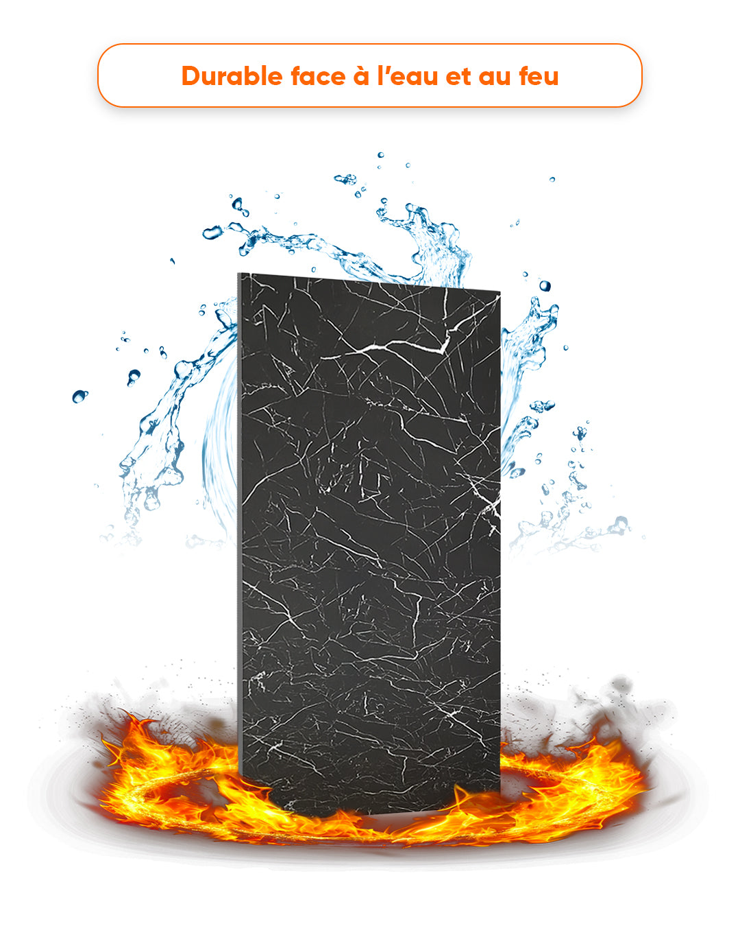 Marbre Alternative au carrelage de salle de bain/Tidal Wave V-12