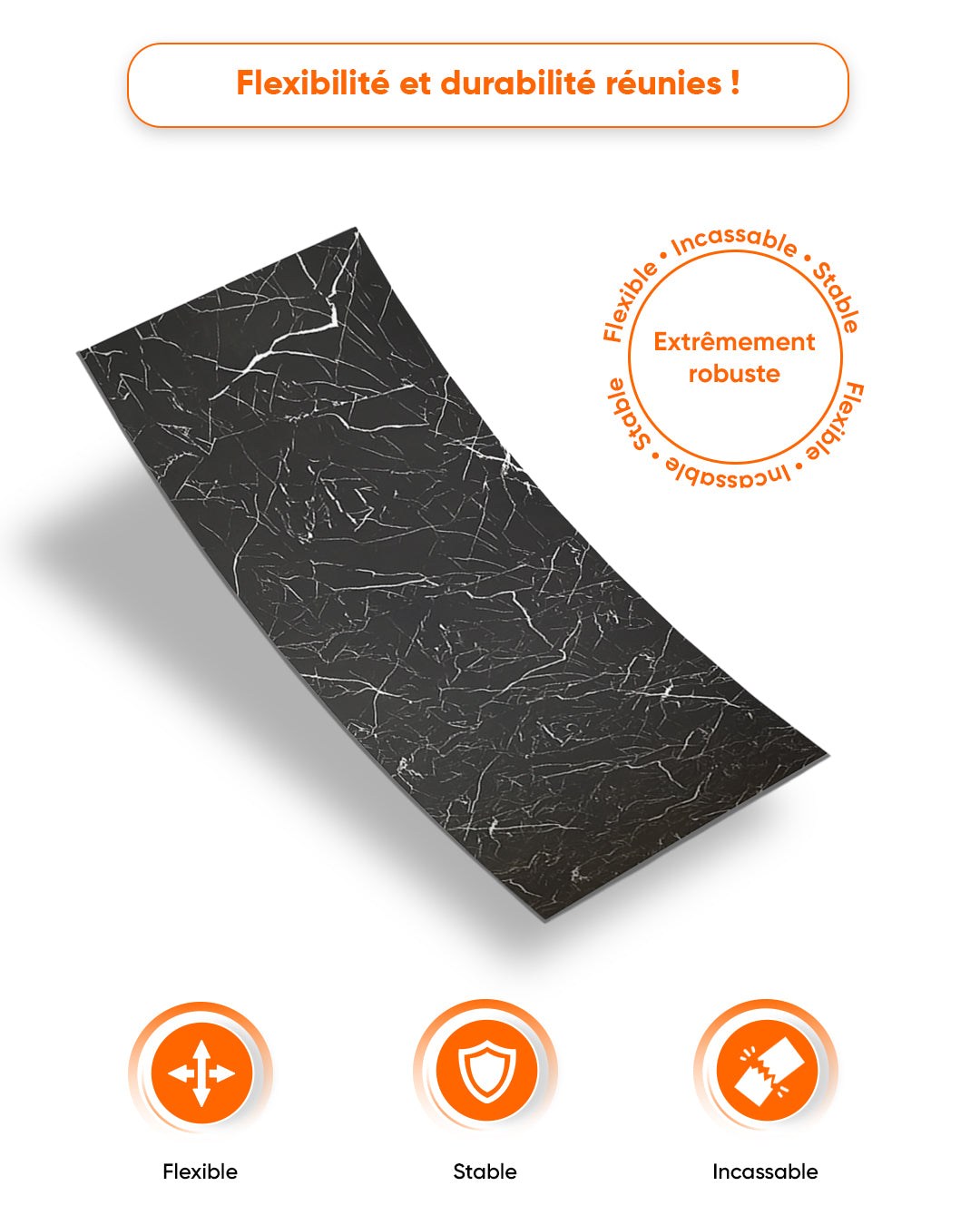 Marbre Alternative au carrelage de salle de bain/Tidal Wave V-12