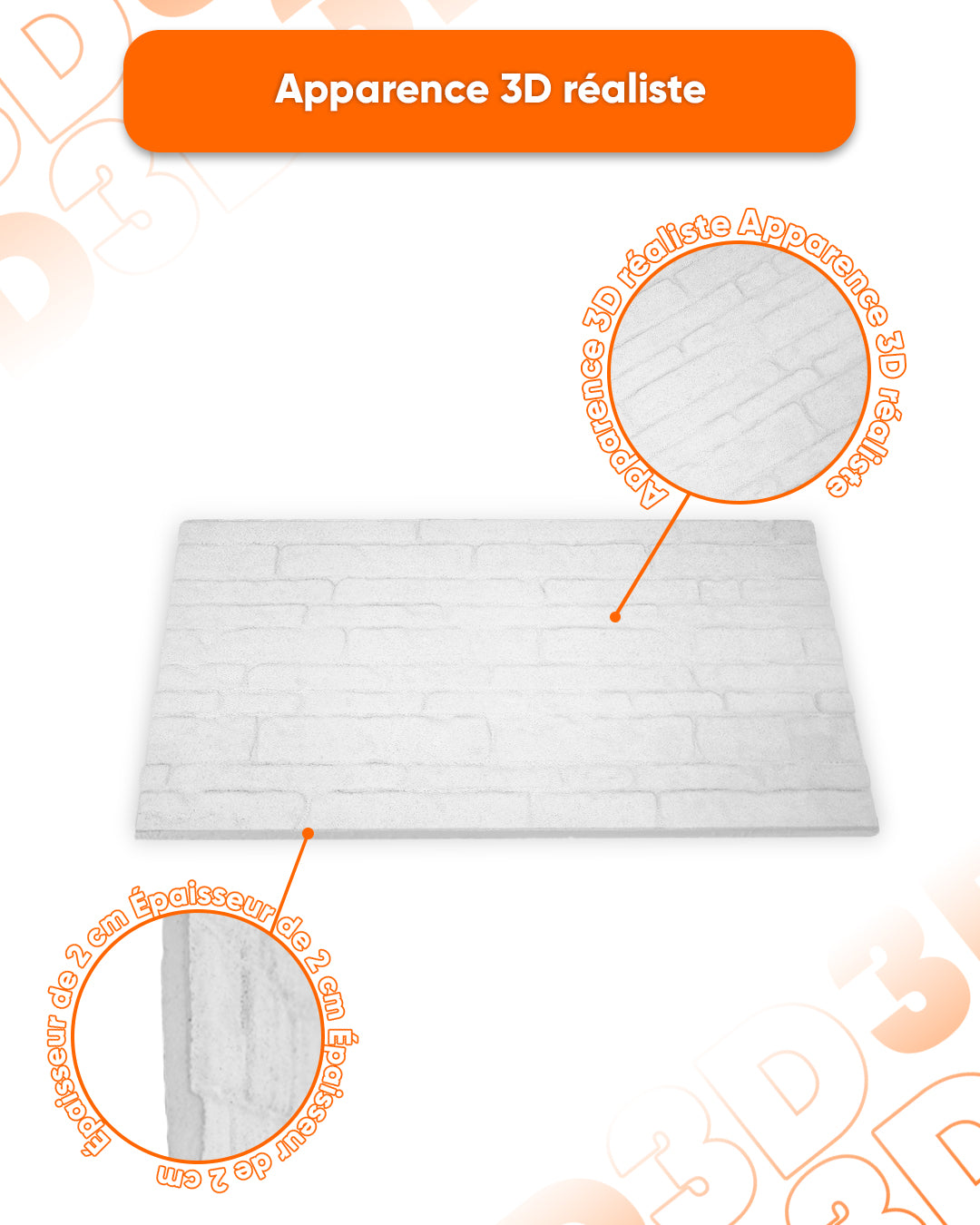 PANNEAU DÉCORATIF 3D Cream Dream N-04
