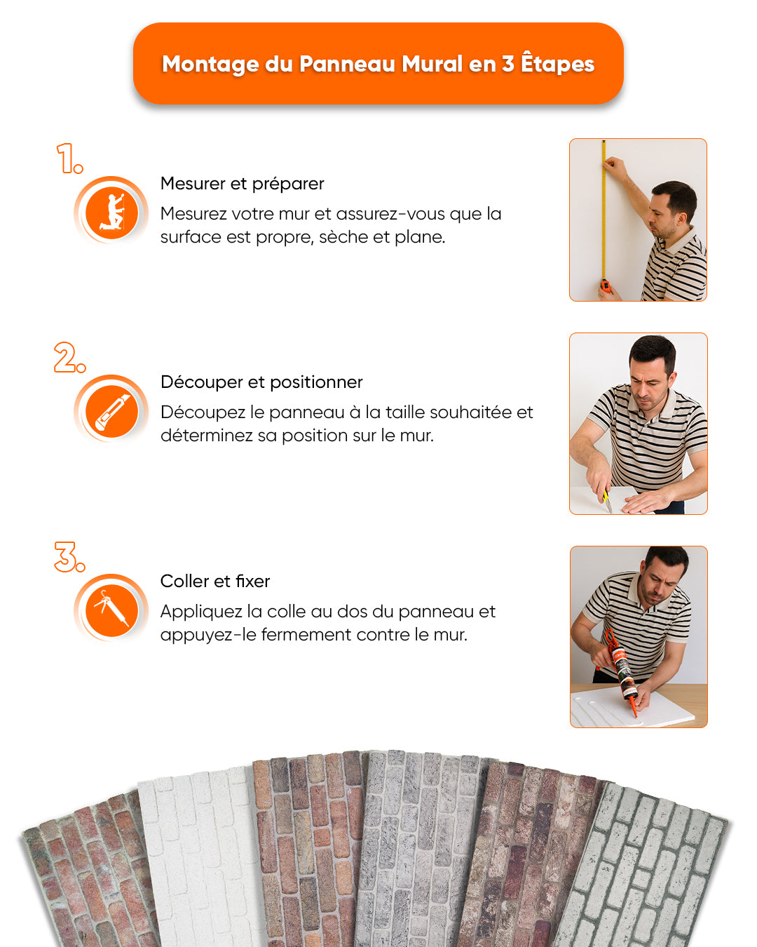 Tradition Stone KR-8 Faux Revêtement Mural