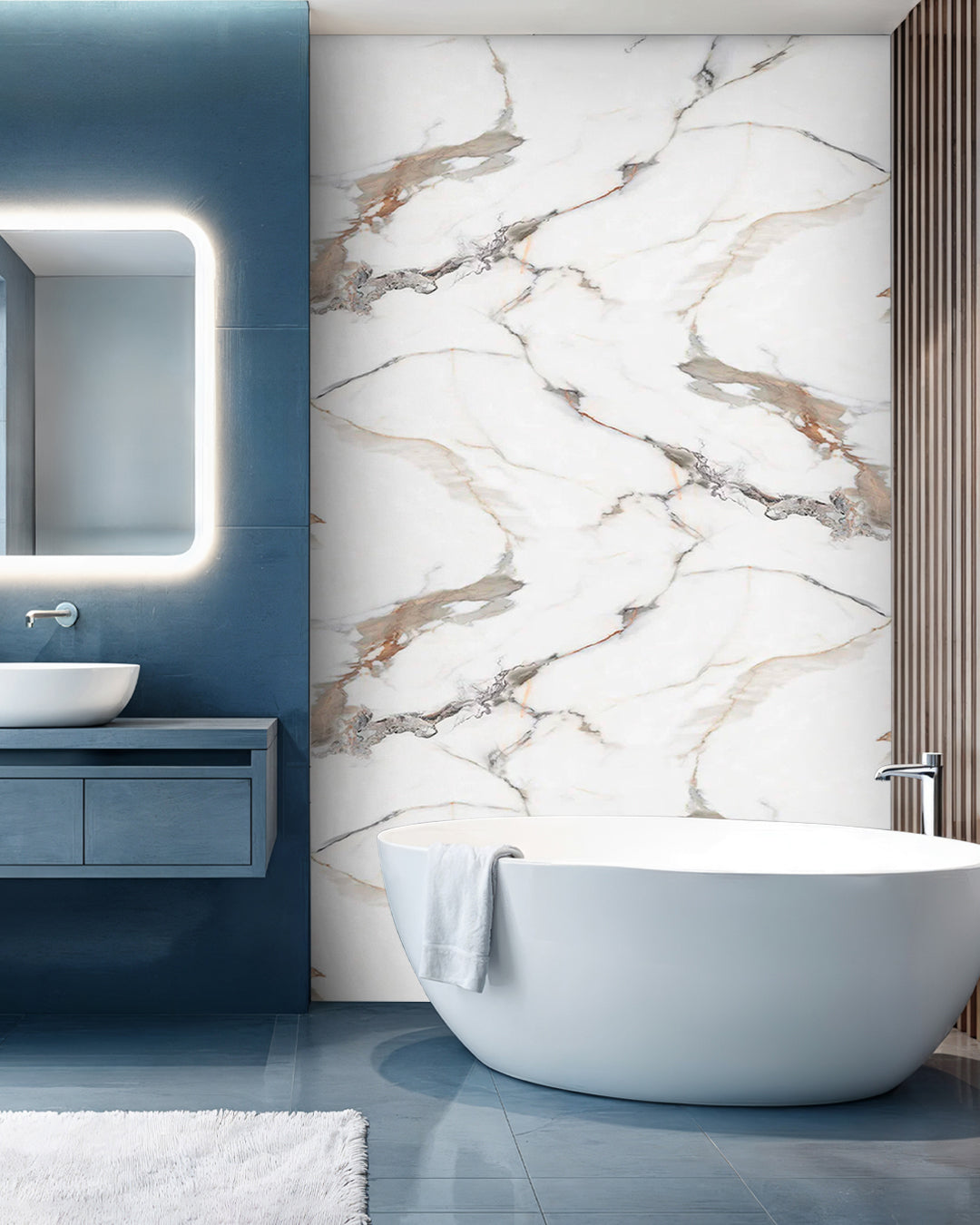 Marbre Alternative au carrelage de salle de bain/ Garden Of Eden V-04