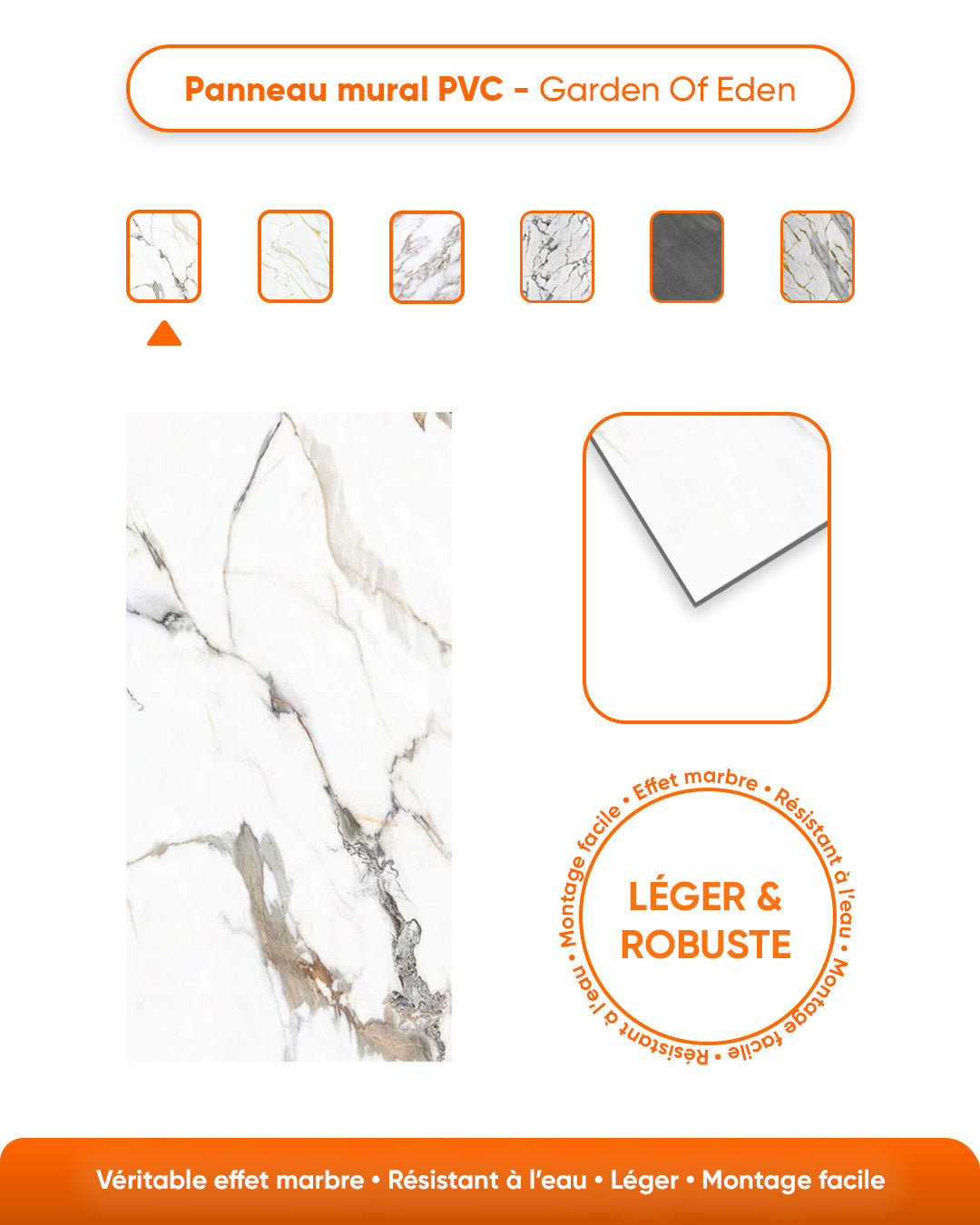 Marble Alternative to Bathroom Tiles/ Garden Of Eden V-04