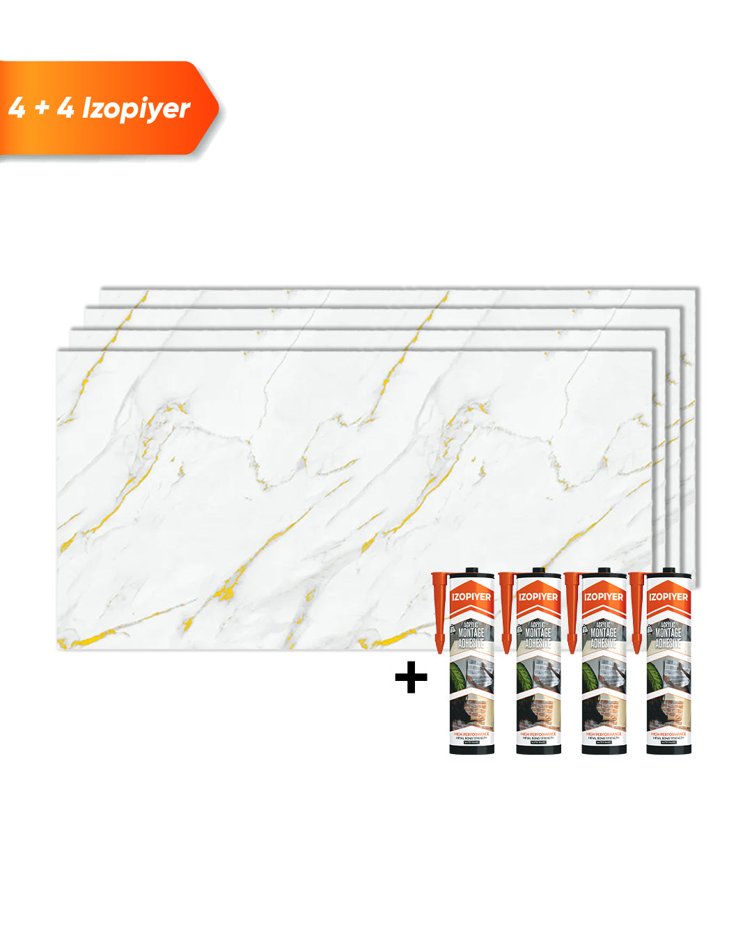 Marbre Alternative au carrelage de salle de bain/cuisine Golden Harmony
