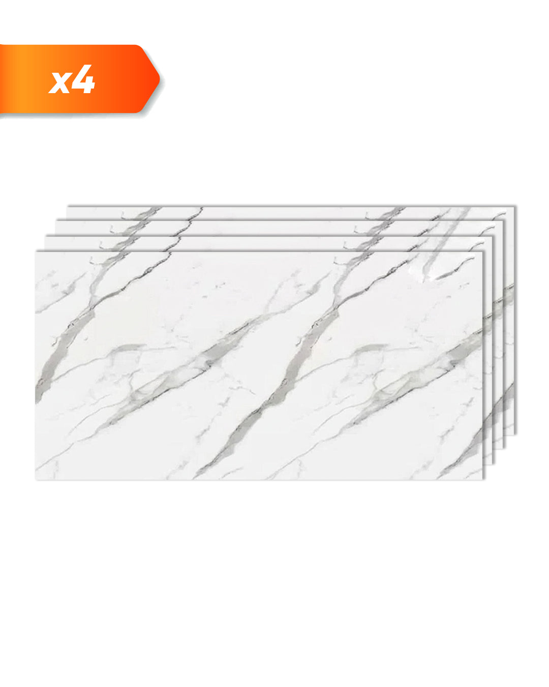 Marble Alternative to Bathroom/Kitchen Tile Ice Berg Grey New