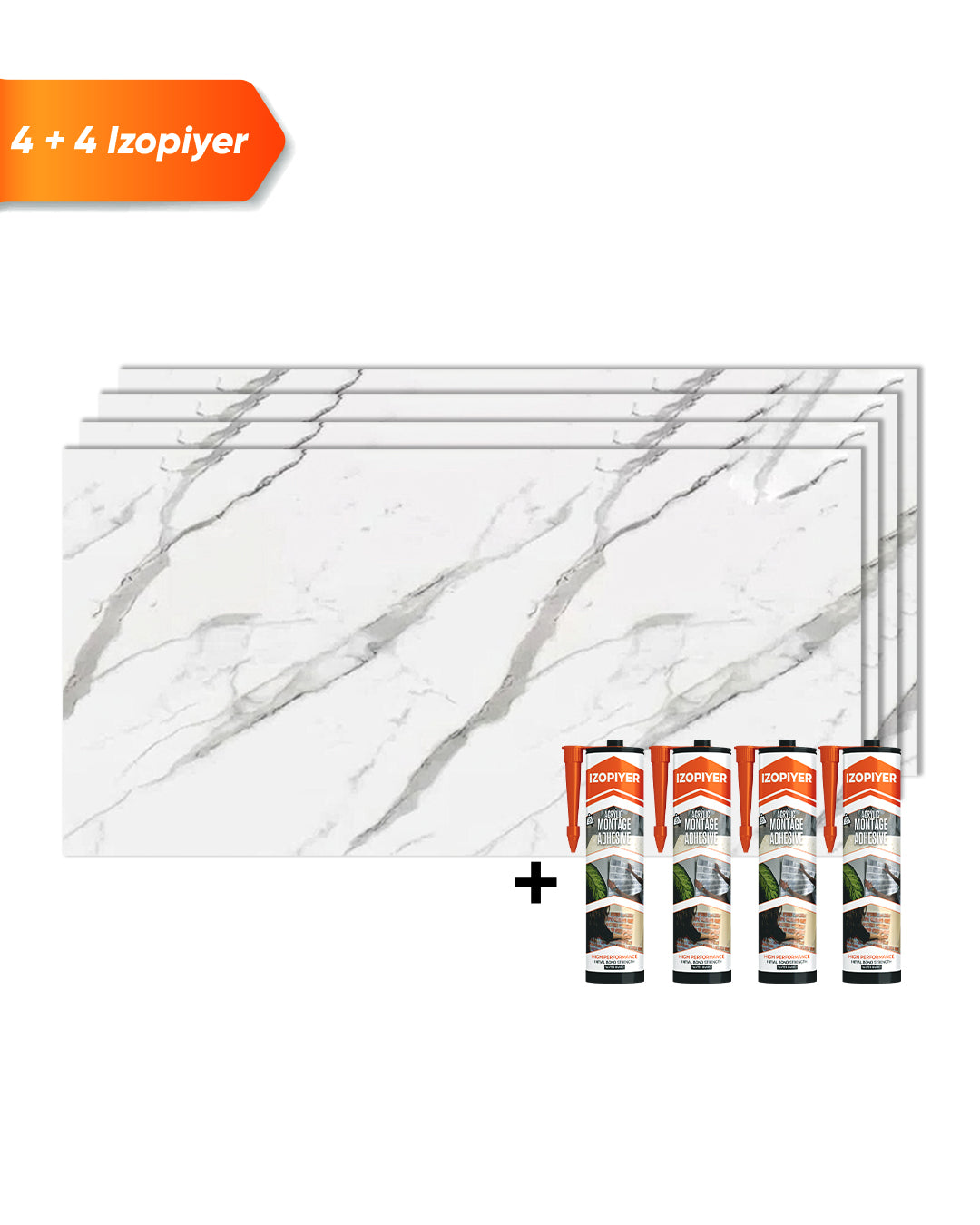 Marble Alternative to Bathroom/Kitchen Tile Ice Berg Grey New