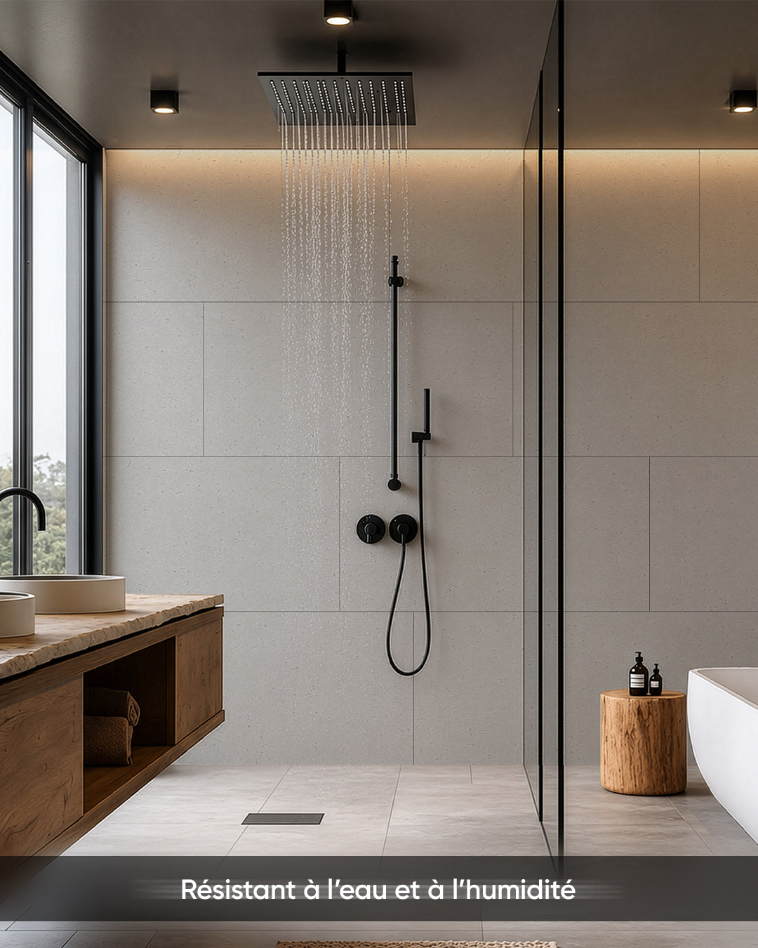 Panneau mural SPC 60x120 cm | Revêtement mural étanche | Infinite Elegance