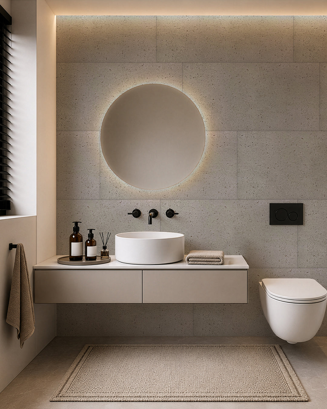 Panneau mural SPC 60x120 cm | Revêtement mural étanche | Infinite Elegance