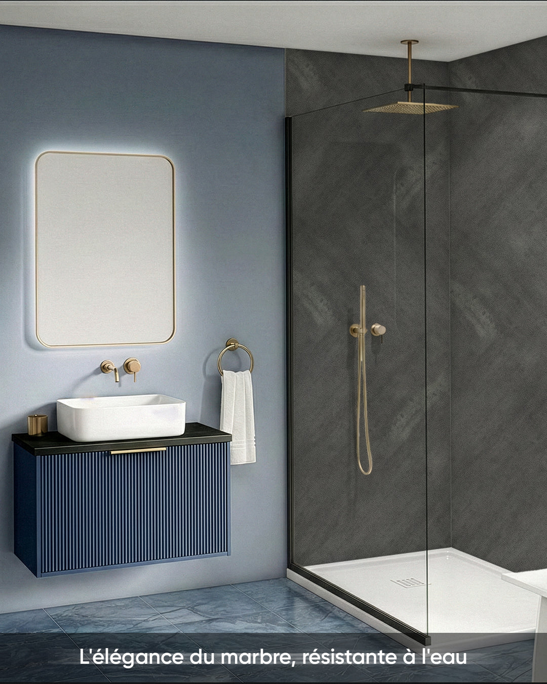 Concrete alternative to Iron Hand bathroom/kitchen tiles