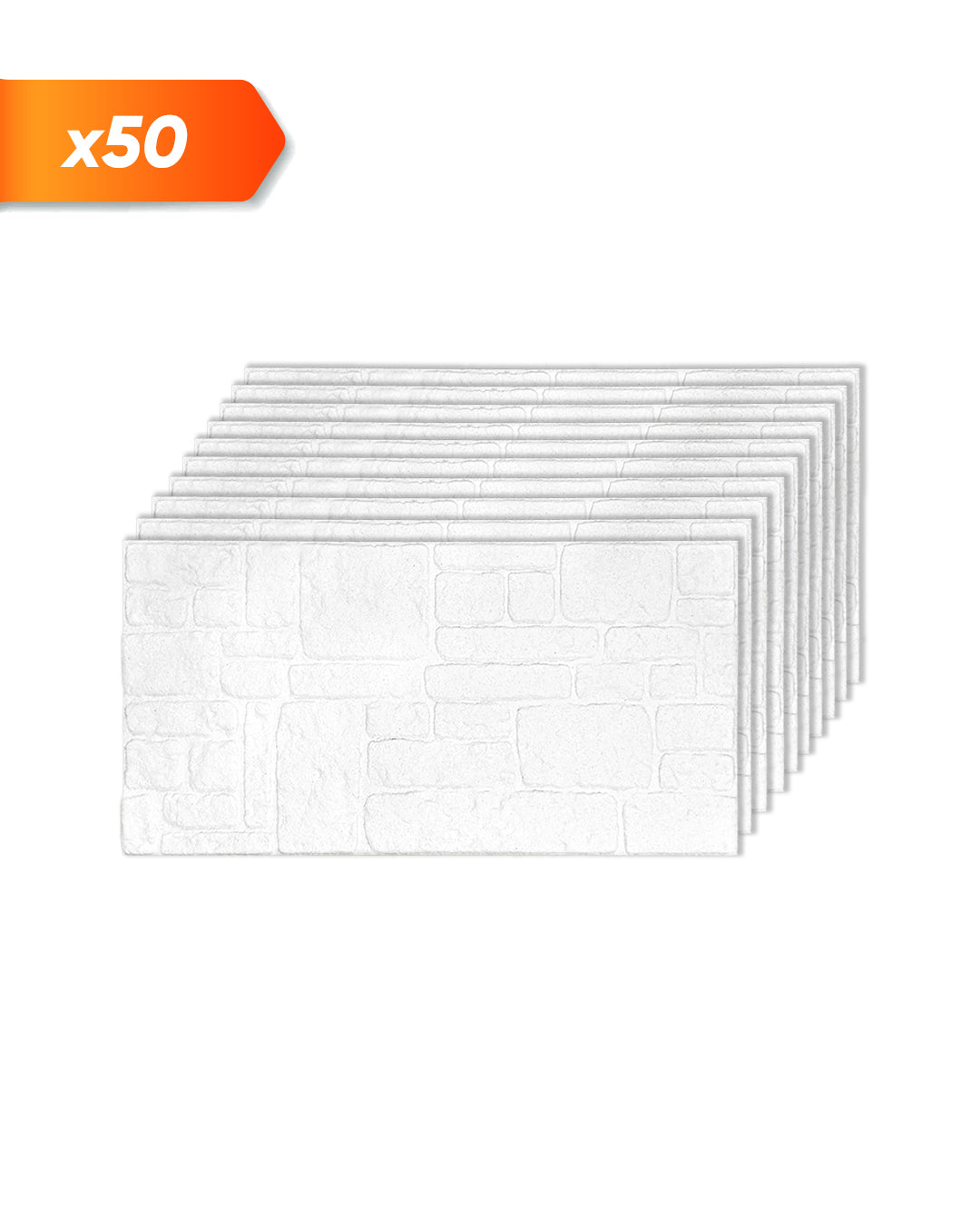 White Snow 100x50cm Article: K-1900 Revêtement Mural 3D