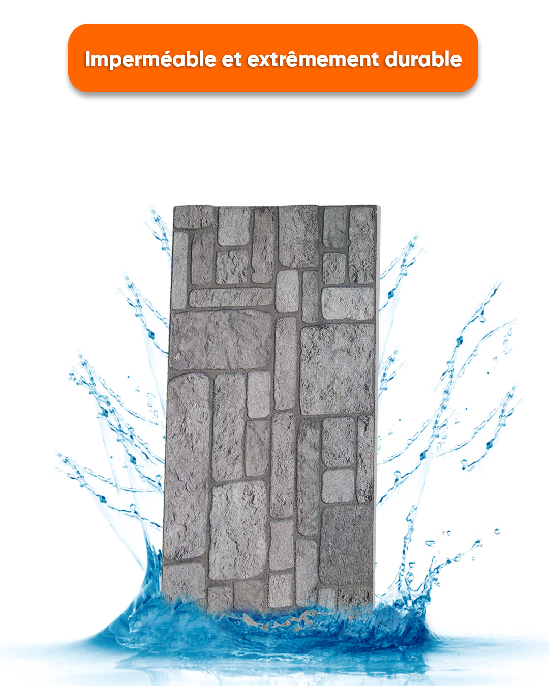 Backyard 100x50cm Article: K-04 Revêtement Mural 3D