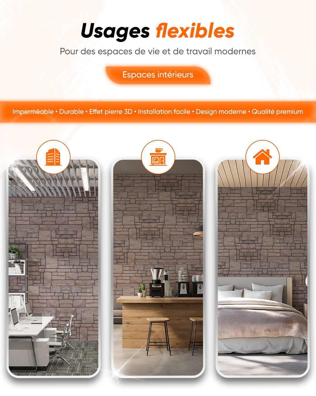 Ancient Traces K-03 Faux 3D Wall Covering 