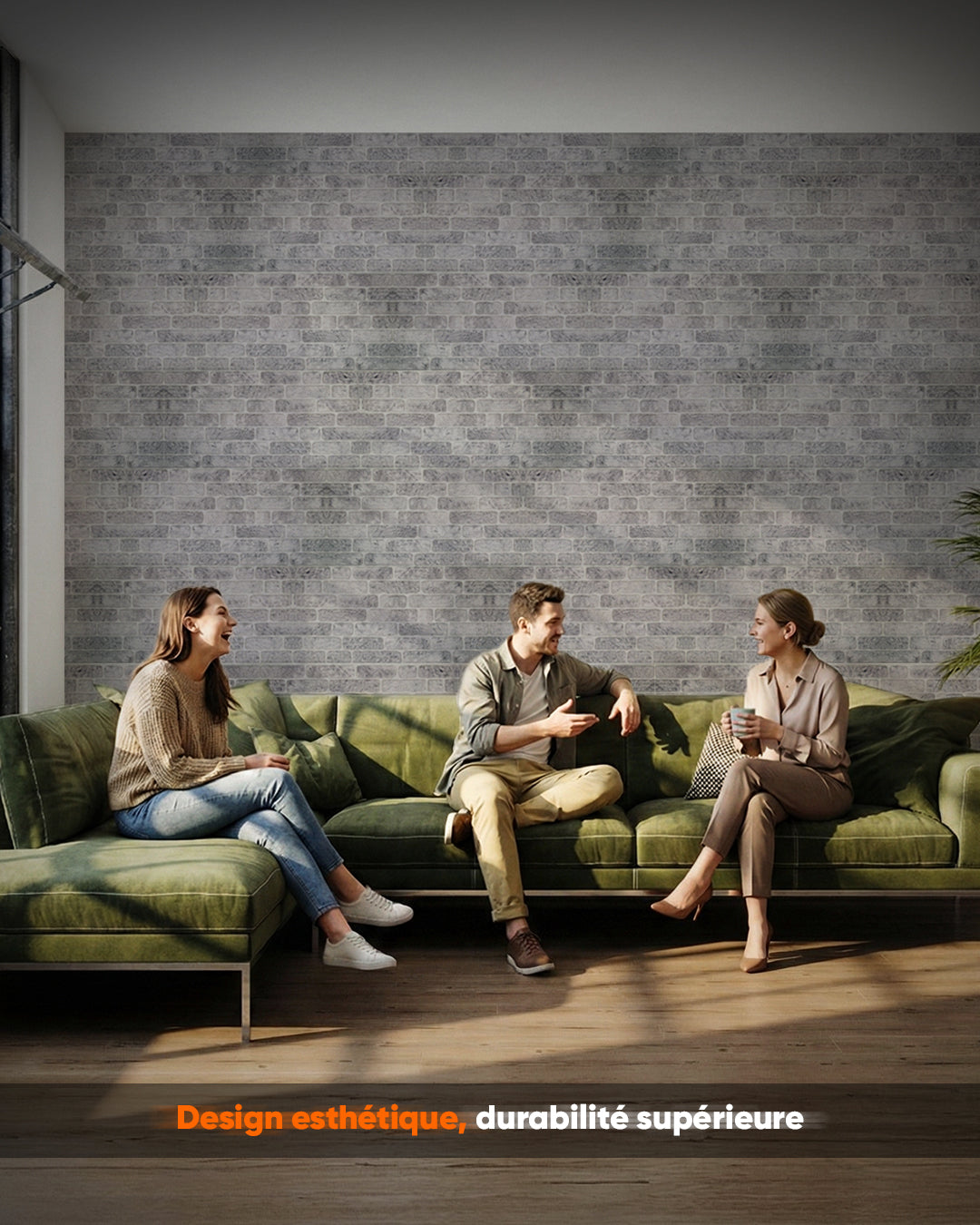 White Grey 100x50cm Article: L-1702 Revêtement Mural 3D