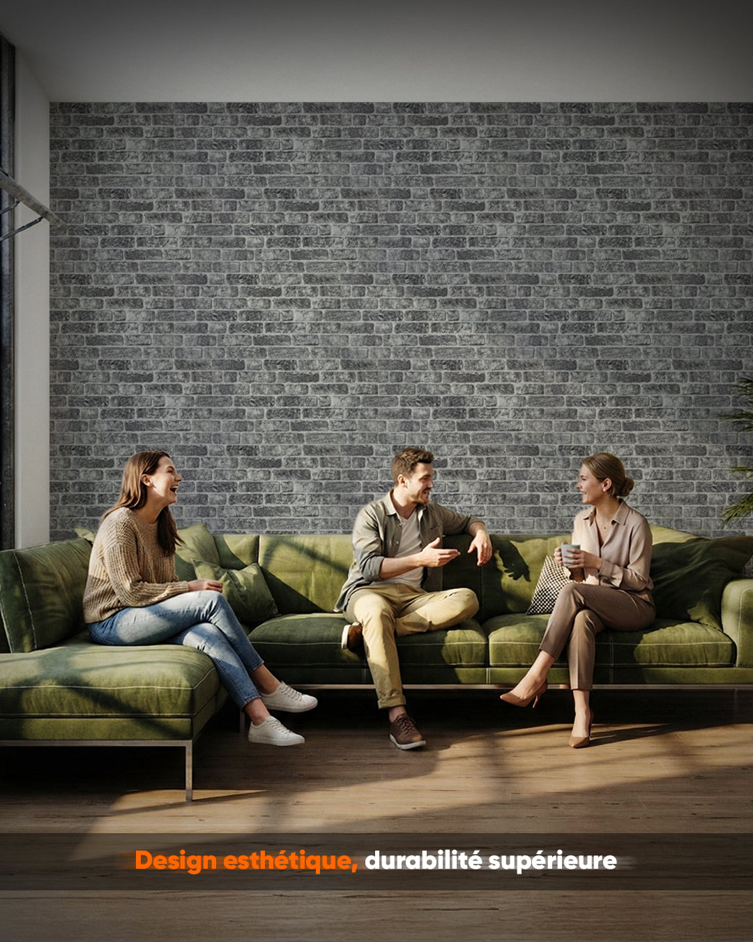 Old Town 100x50cm Article: L-1703 Revêtement Mural 3D