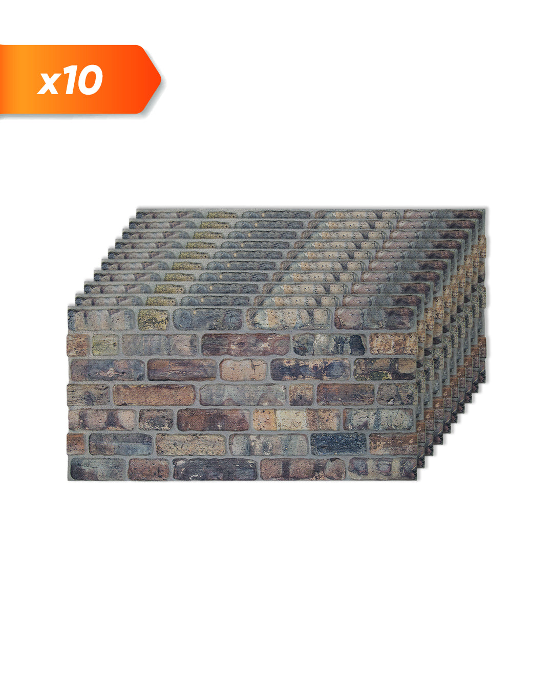 Old Road 100x50cm Article: L-1806 Briquette De Parement 3D