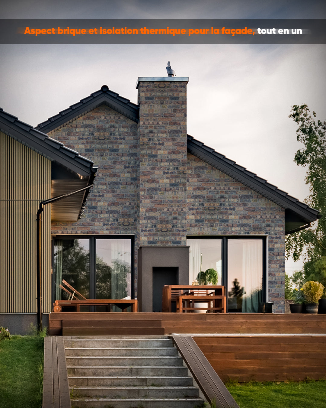 Old Road 100x50cm Article: L-1806 Briquette De Parement 3D