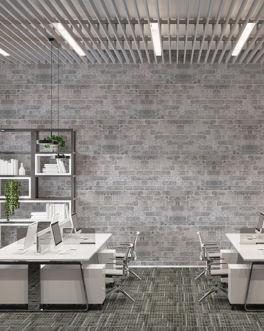 White Grey 100x50cm Article: L-1702 Revêtement Mural 3D